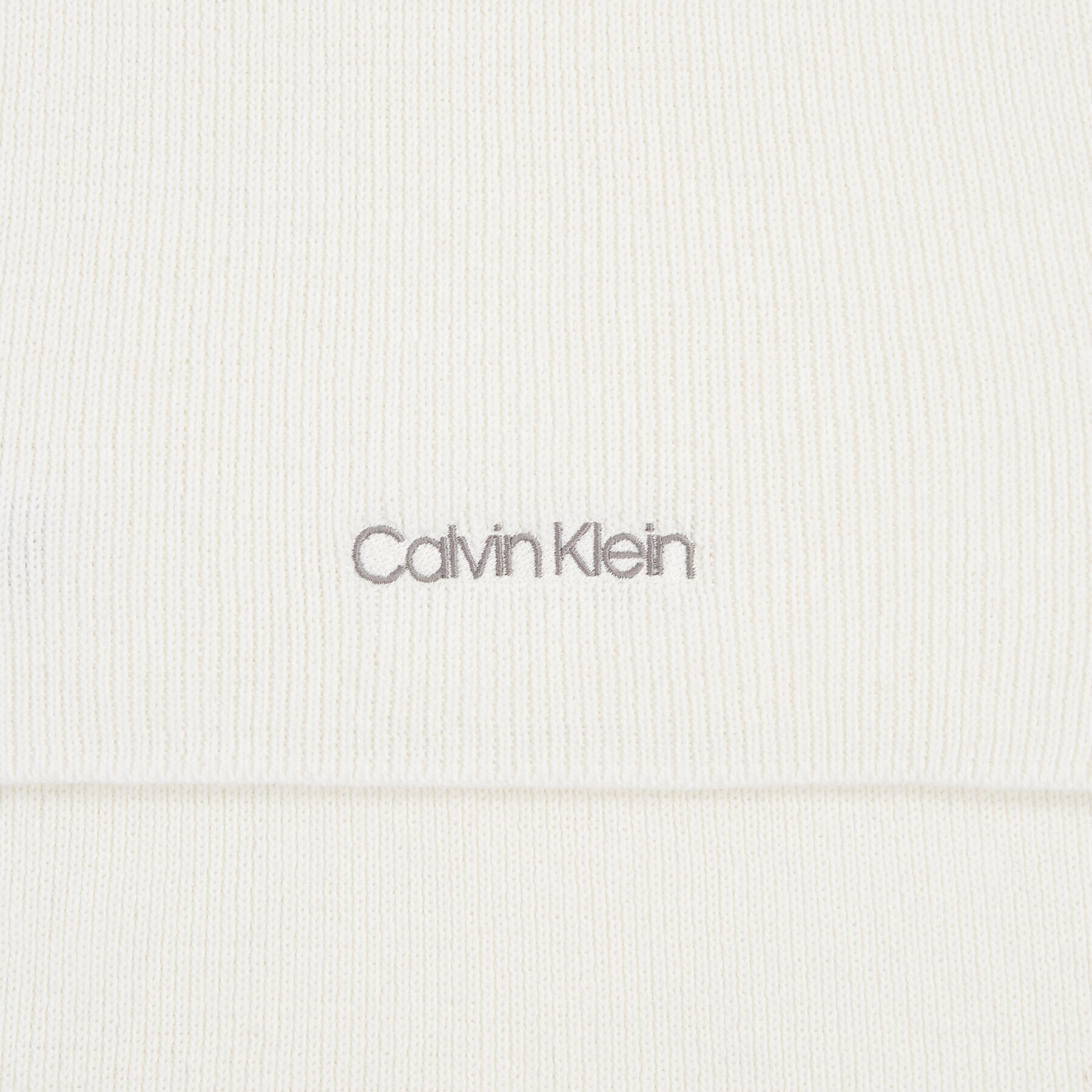 Calvin Klein Fular Essential Knit Scarf 30X180 K60K608485 Écru - Pled.ro