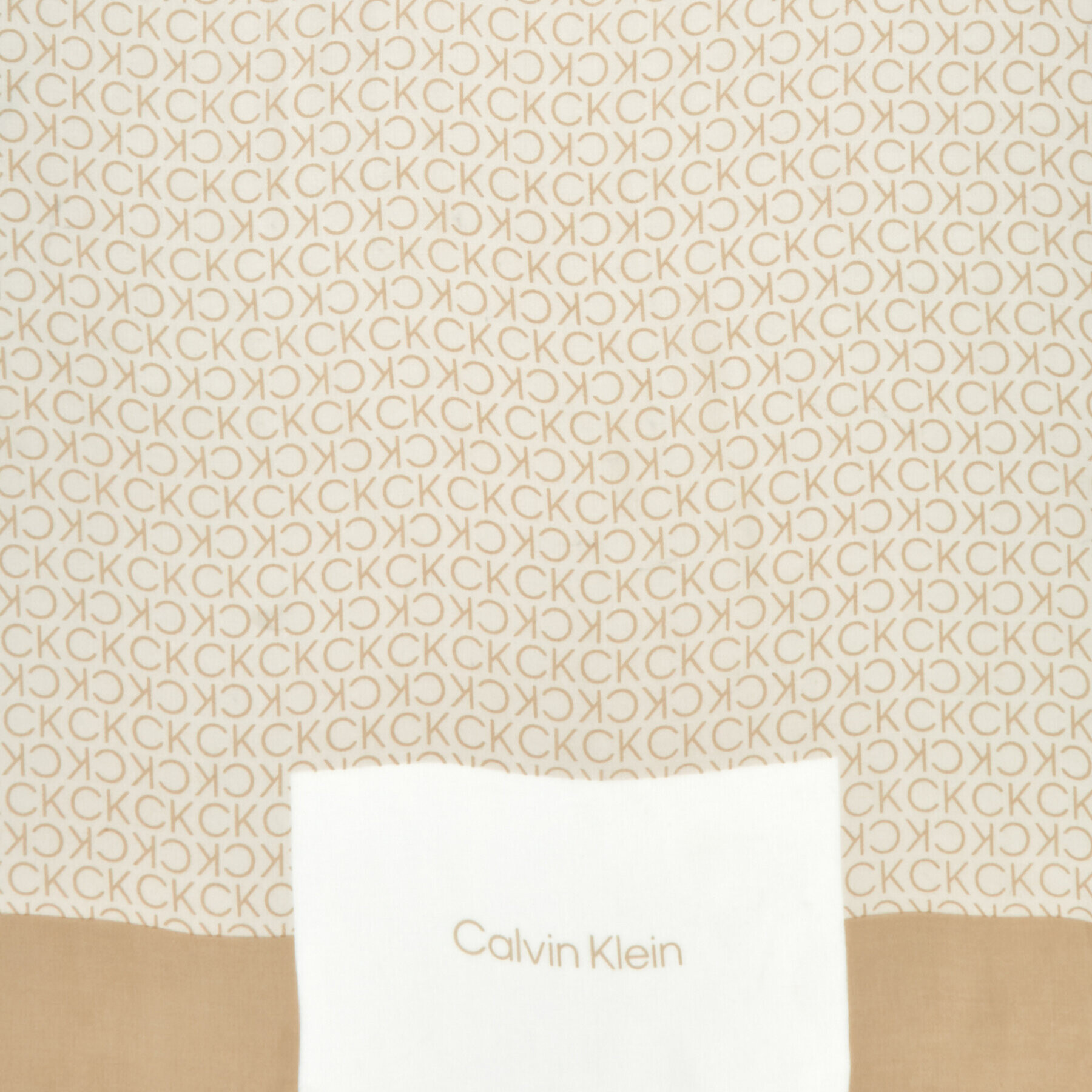 Calvin Klein Fular Geo Minimal Logo Shawl 70X180 K60K610228 Bej - Pled.ro