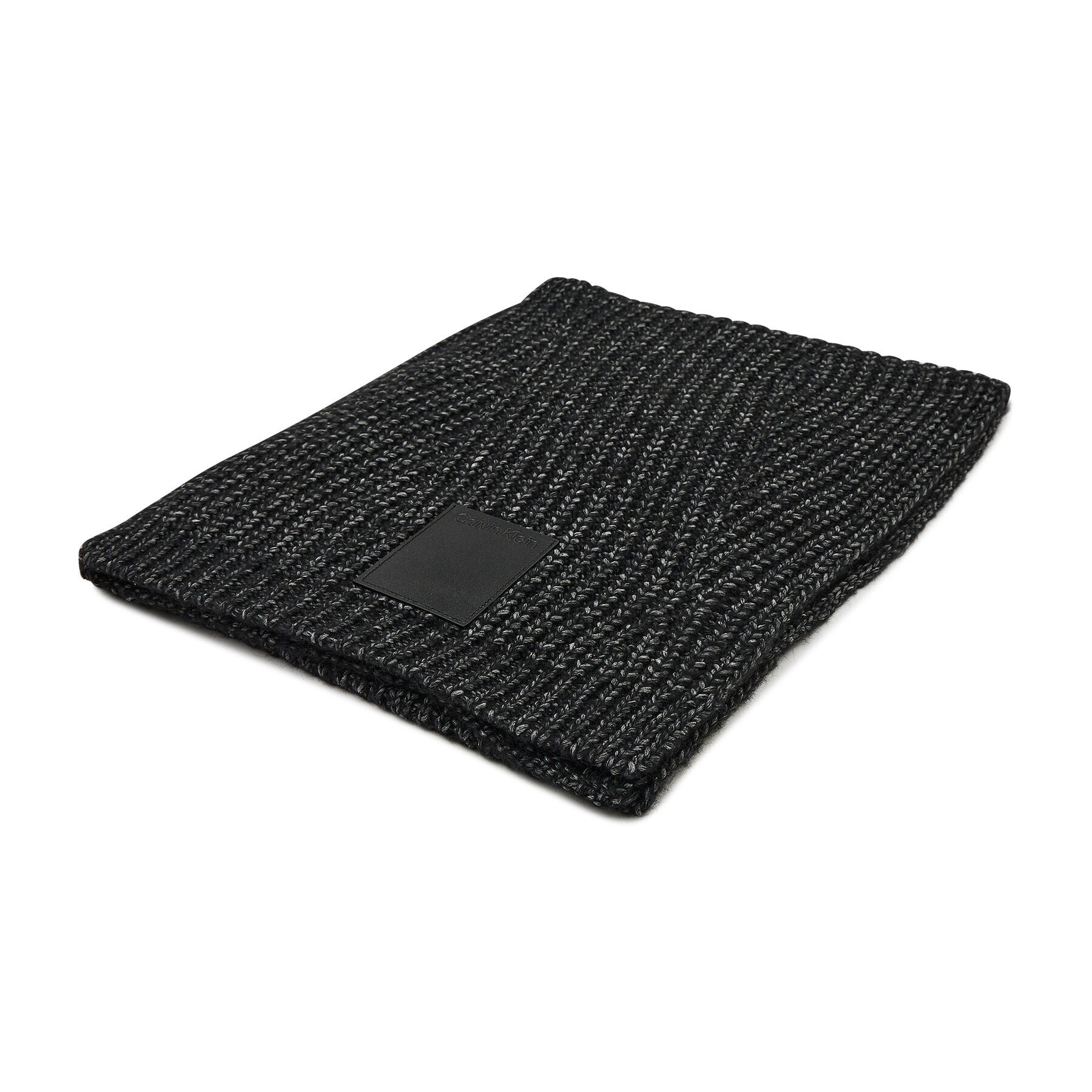 Calvin Klein Fular Geometric Knit Scarf K60K608491 Negru - Pled.ro