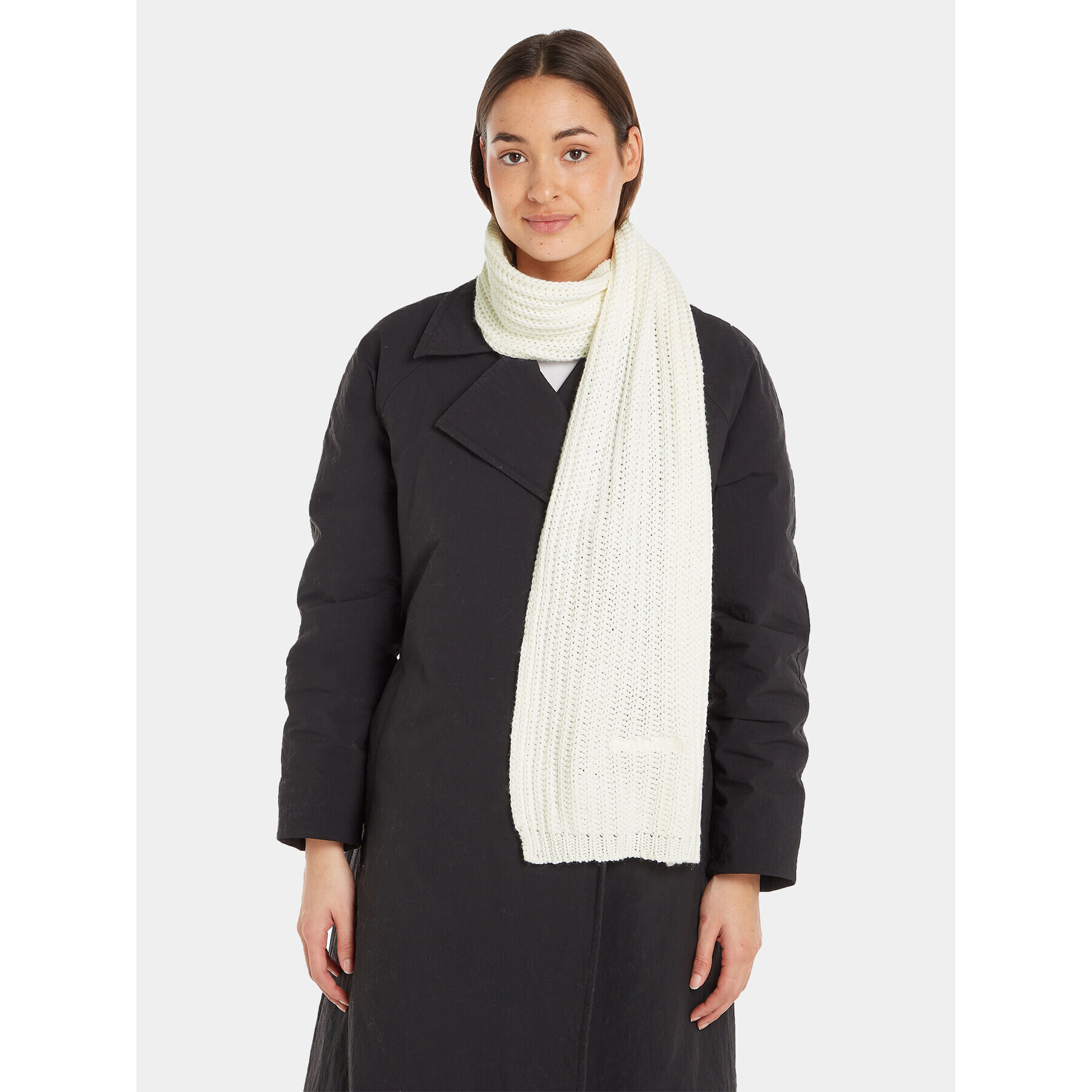 Calvin Klein Fular Oversized Knit Scarf 30X180 K60K608496 Écru - Pled.ro