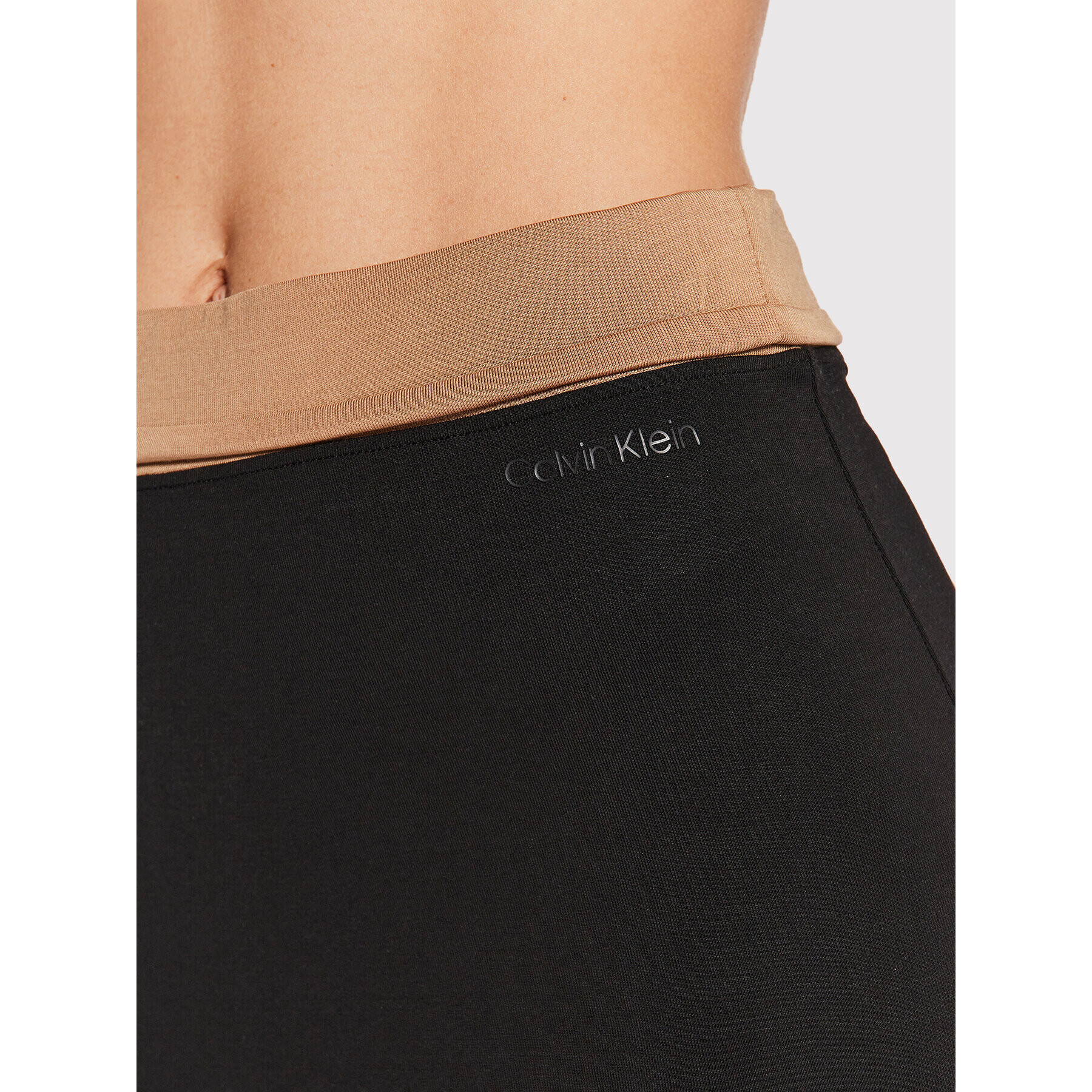 Calvin Klein Fustă tip creion Colorblock K20K204414 Negru Regular Fit - Pled.ro