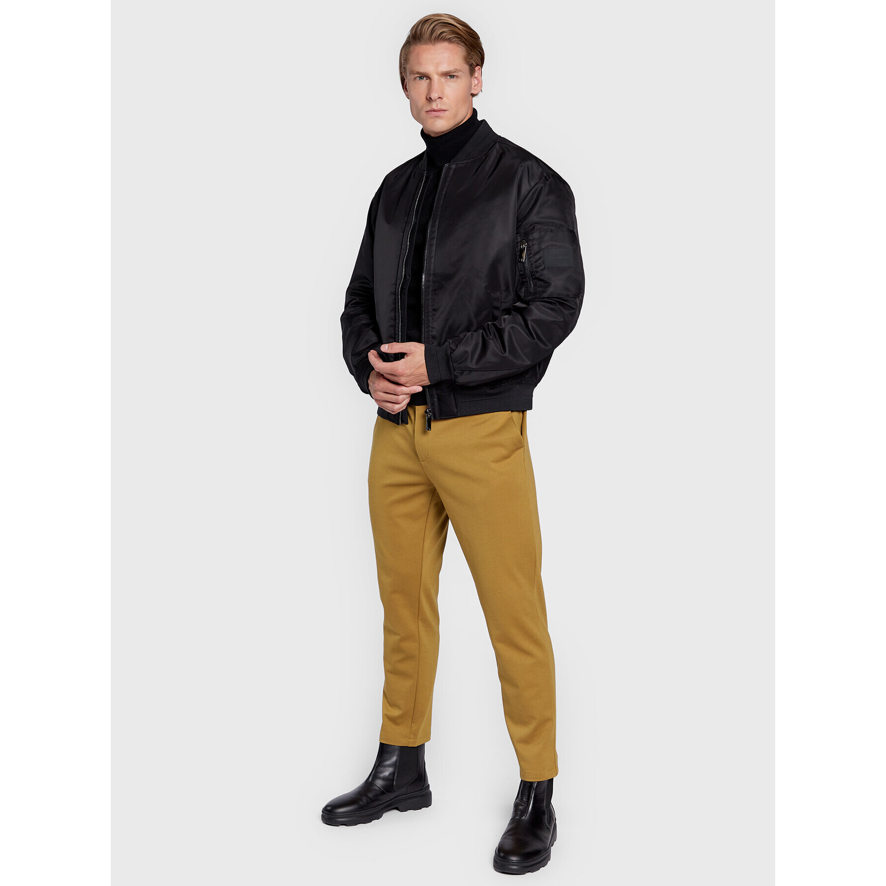 Calvin Klein Geacă bomber Hero K10K109907 Negru Relaxed Fit - Pled.ro