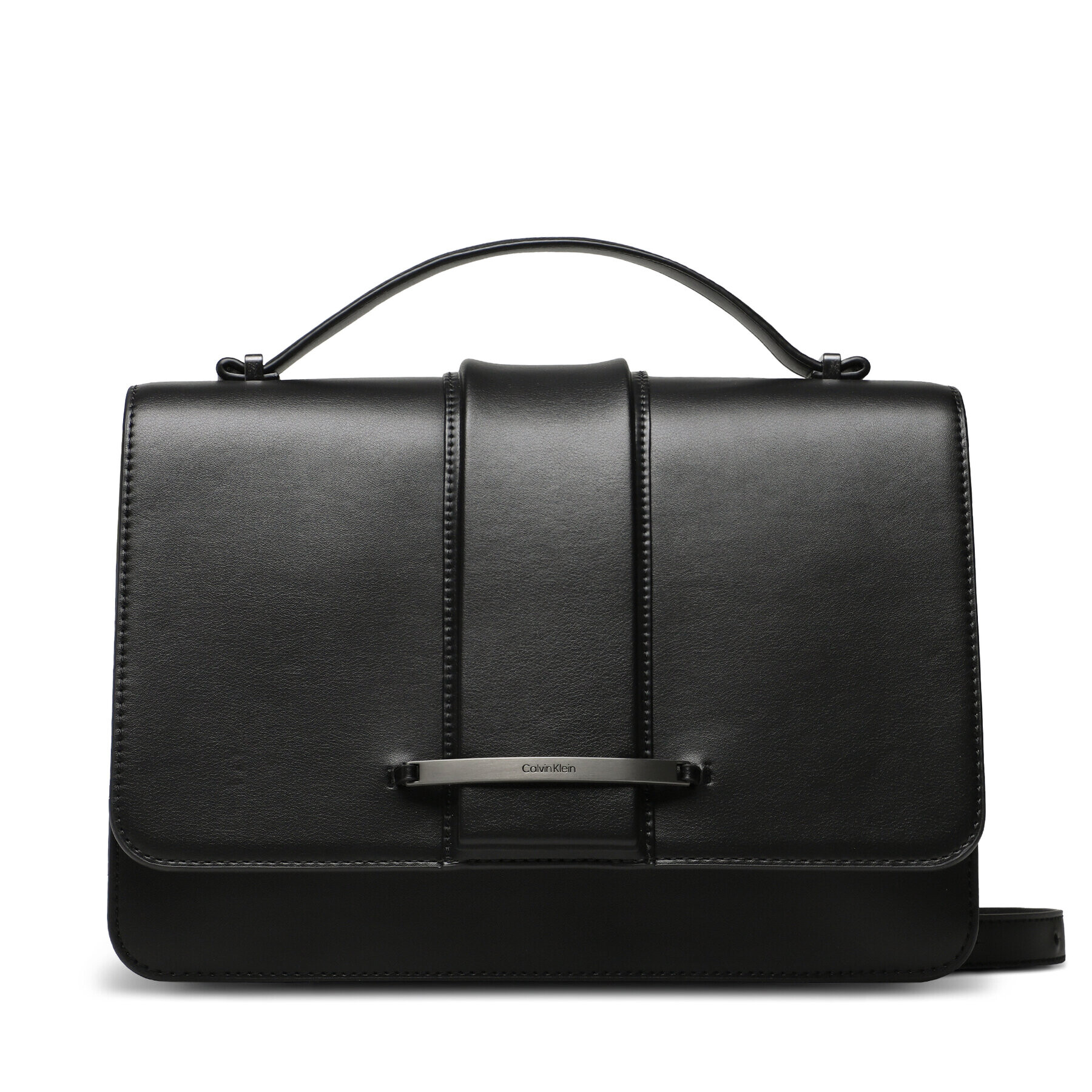 Calvin Klein Geantă Bar Hardware Tote Md K60K610731 Negru - Pled.ro