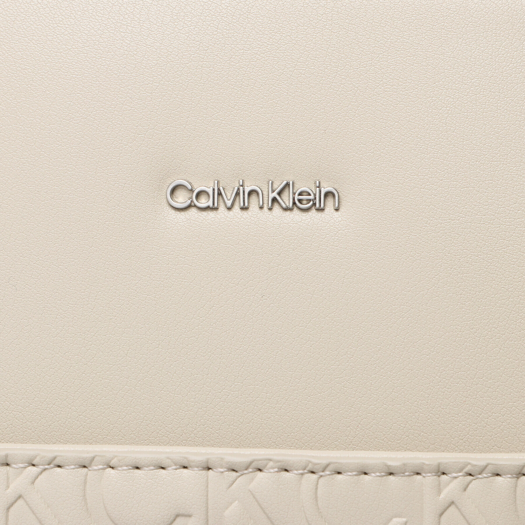 Calvin Klein Geantă Ck Must Shopper Lg Em Mono K60K610924 Bej - Pled.ro