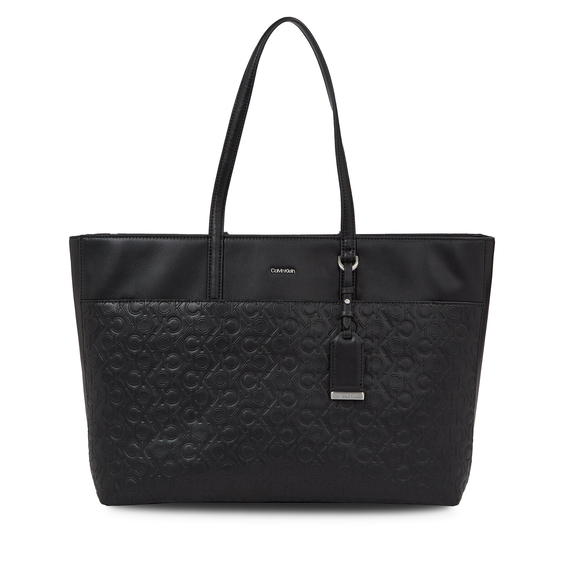 Calvin Klein Geantă Ck Must Shopper Lg - Emb Mono K60K610924 Negru - Pled.ro