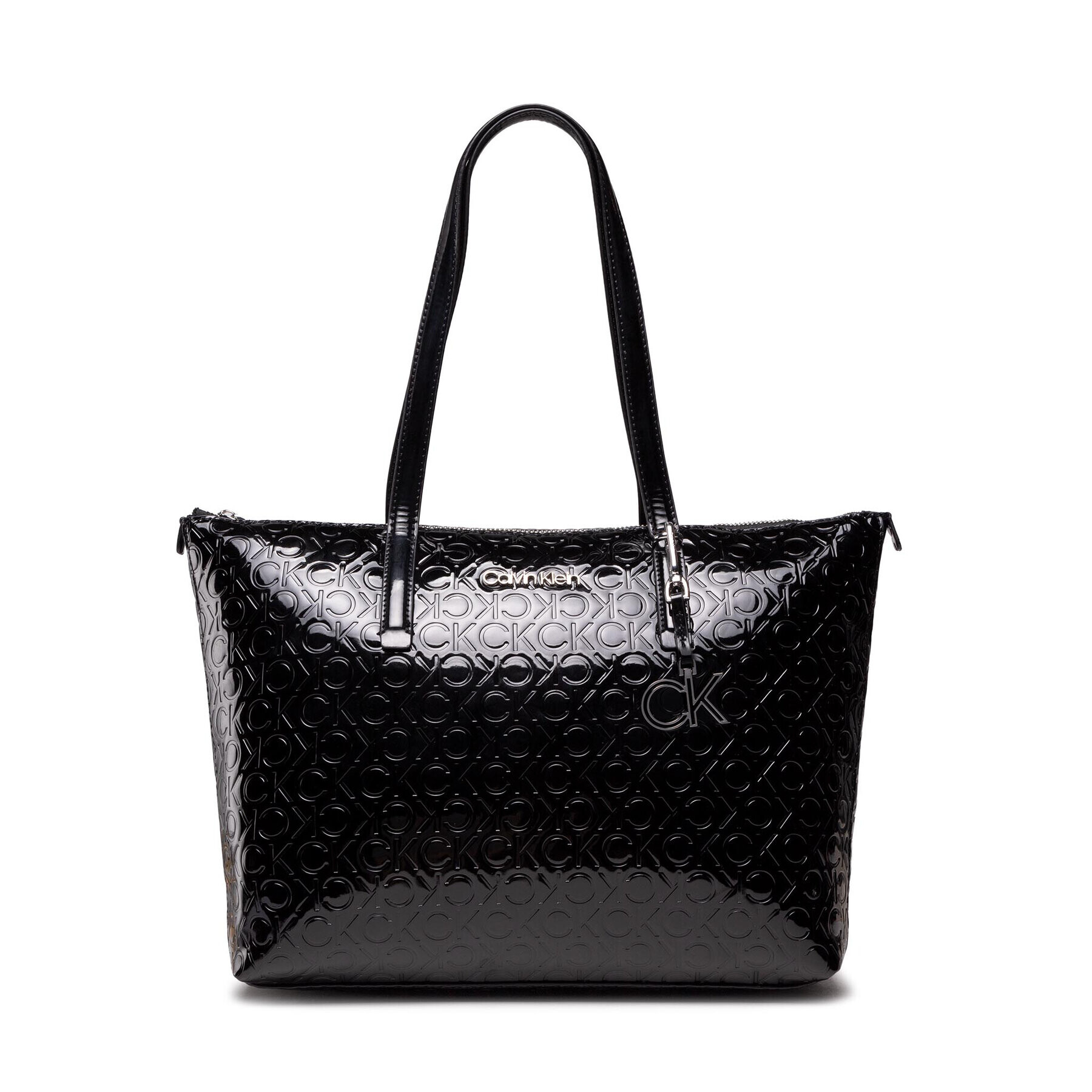 Calvin Klein Geantă Ck Must Shopper Md Em Mono K60K608864 Negru - Pled.ro