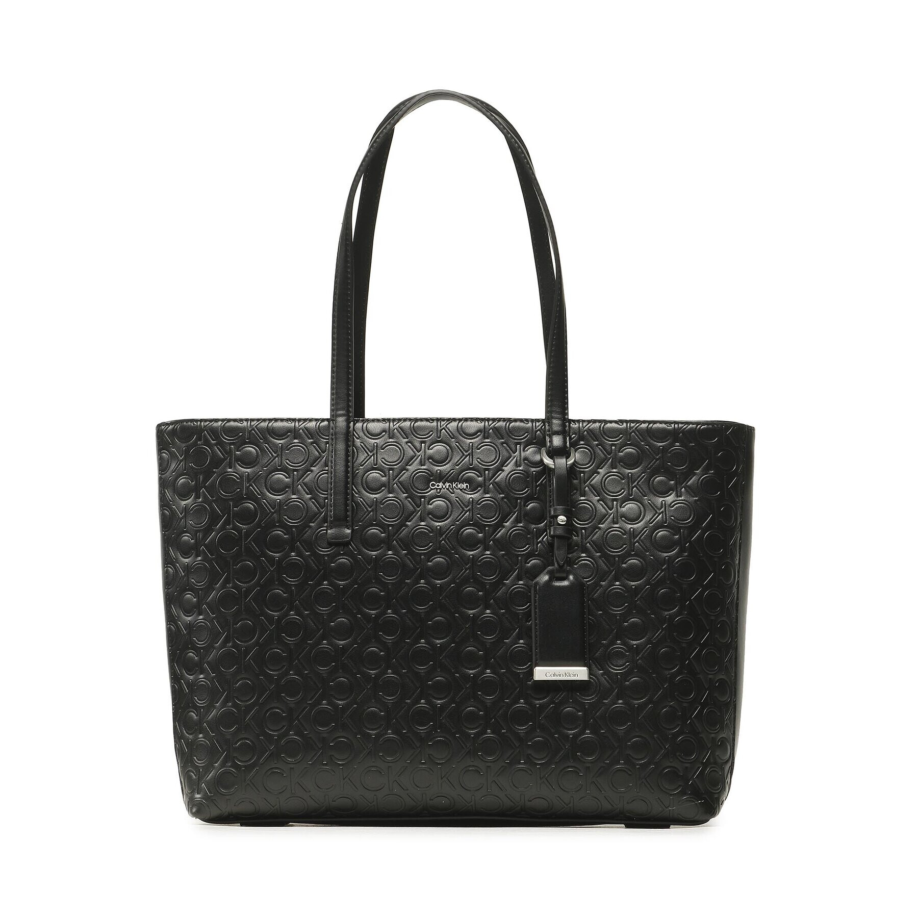 Calvin Klein Geantă Ck Must Shopper Md/Emb Mono K60K610926 Negru - Pled.ro