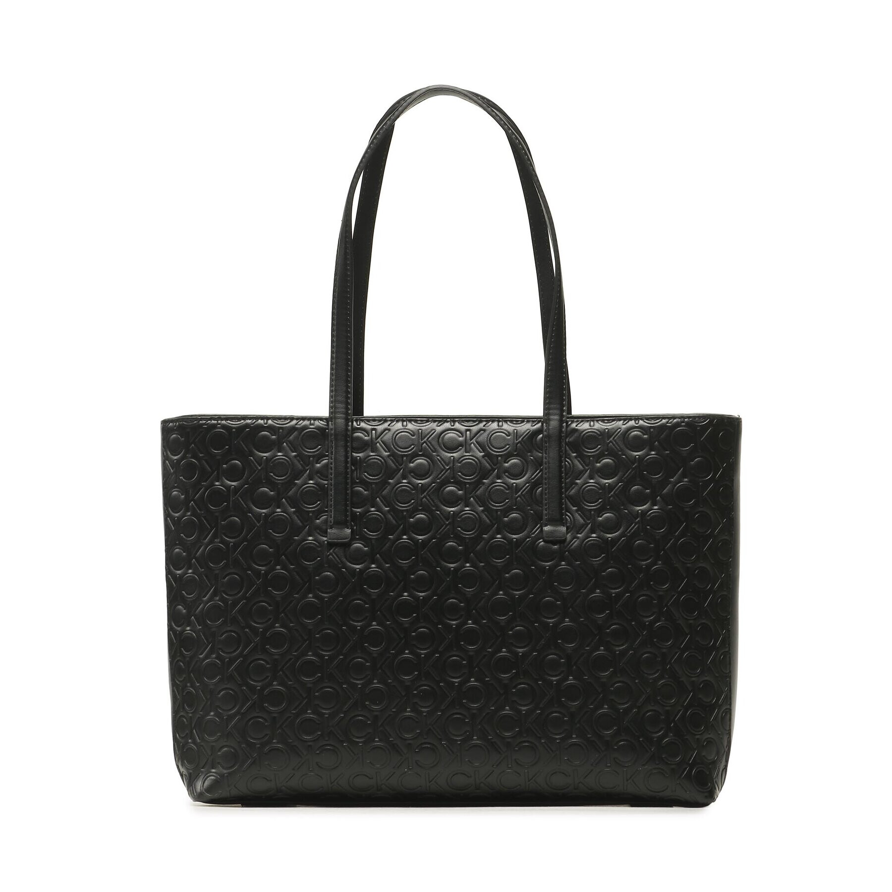 Calvin Klein Geantă Ck Must Shopper Md/Emb Mono K60K610926 Negru - Pled.ro