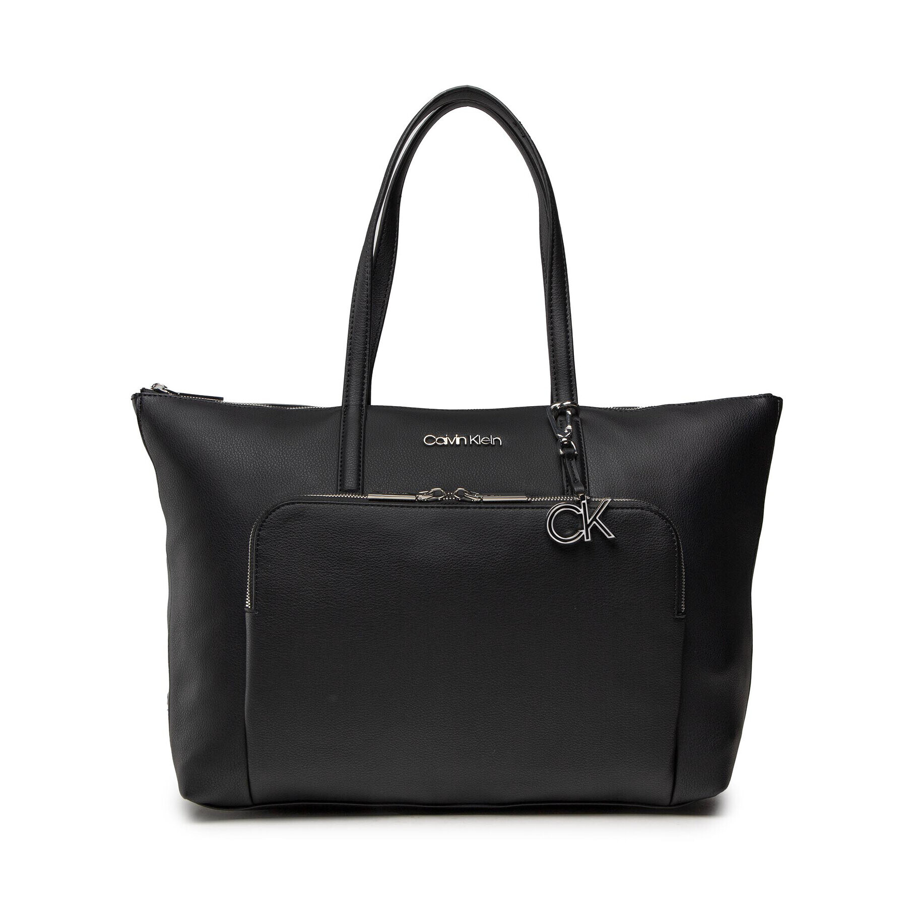 Calvin Klein Geantă Ck Must Slim Shopper Lg K60K608716 Negru - Pled.ro