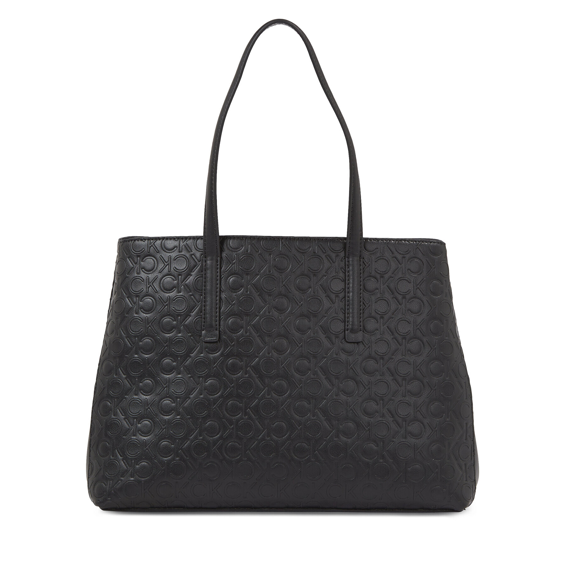 Calvin Klein Geantă Ck Must Tote Md-Emb Mono K60K611276 Negru - Pled.ro