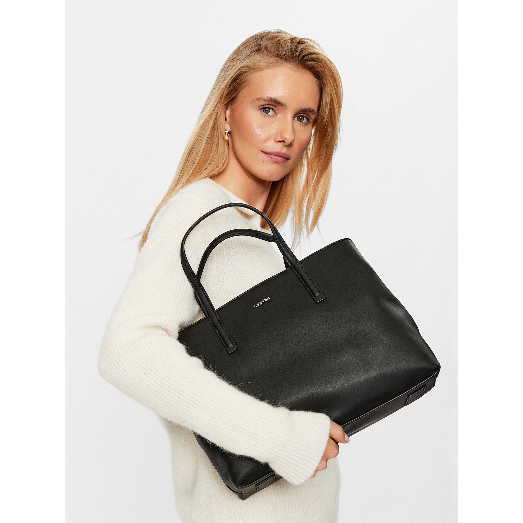 Calvin Klein Geantă Ck Must Tote Md K60K610925 Negru - Pled.ro