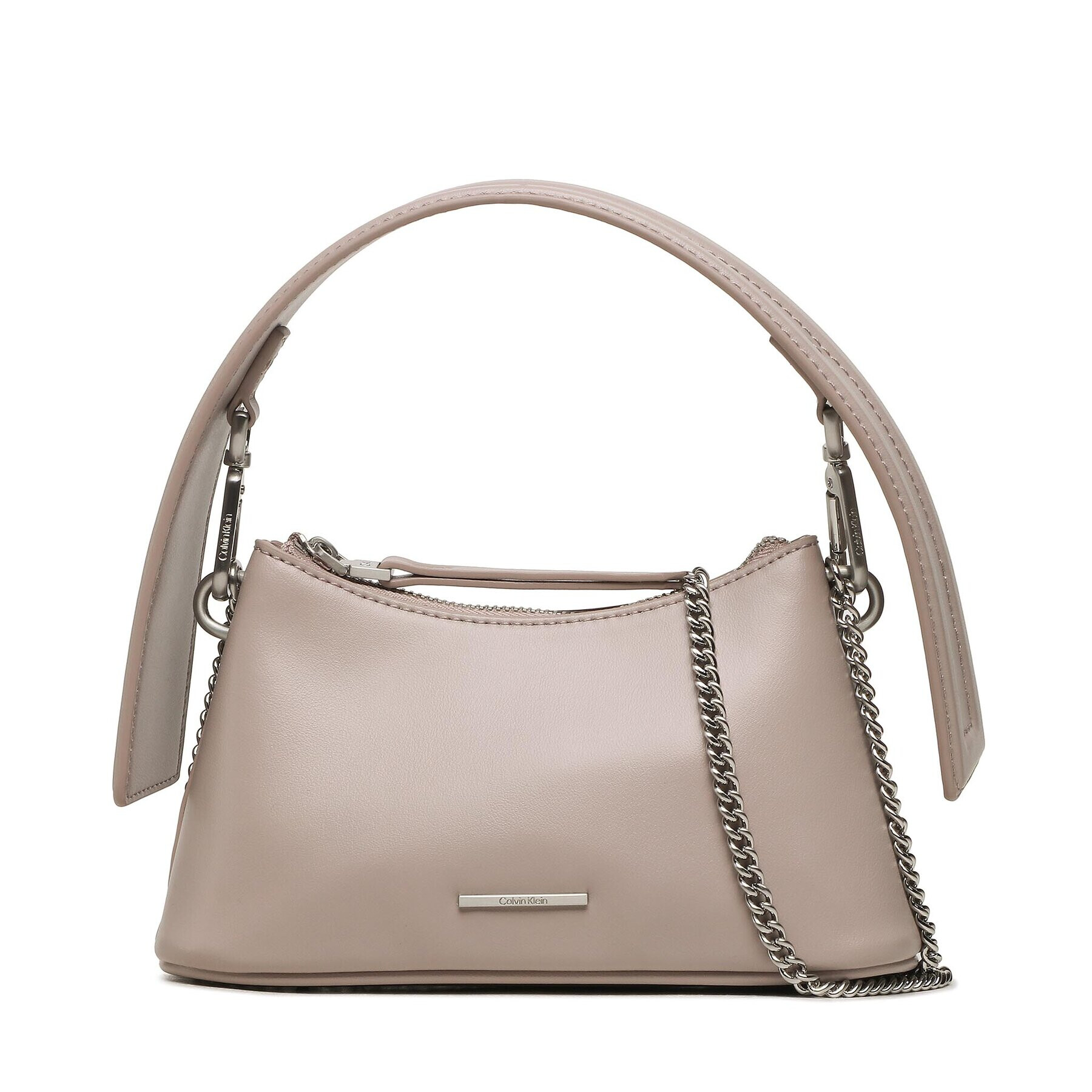 Calvin Klein Geantă Ck Natural Micro Mini Bag K60K611022 Gri - Pled.ro