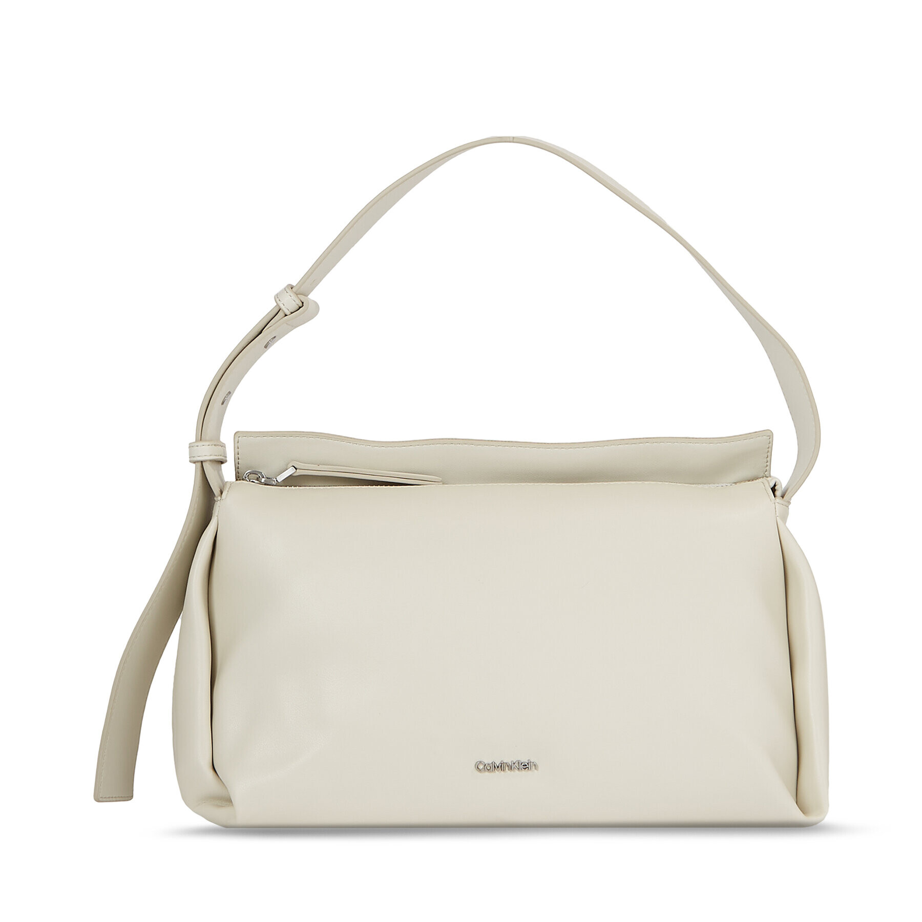 Calvin Klein Geantă Elevated Soft Shoulder Bag Sm K60K610756 Écru - Pled.ro