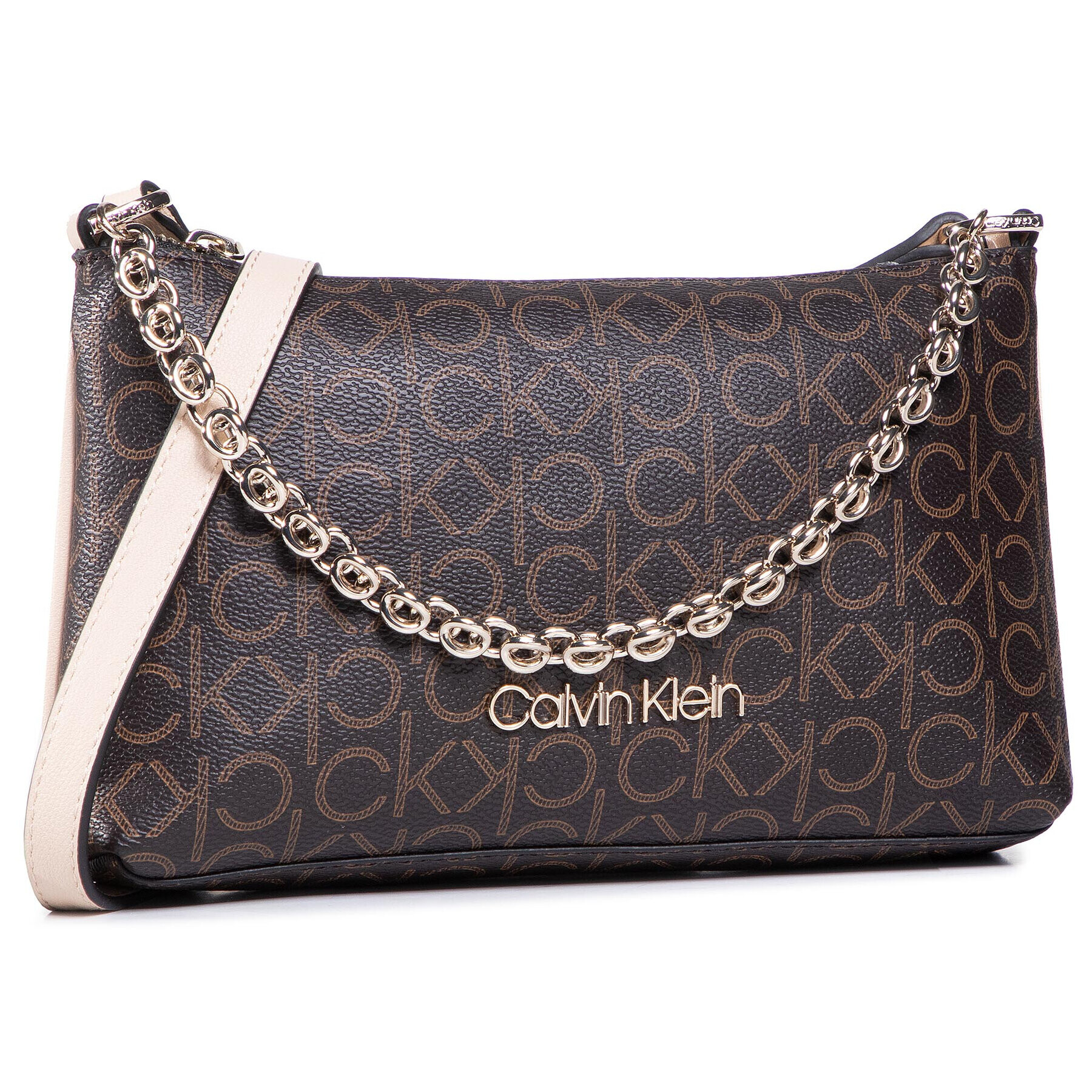 Calvin Klein Geantă Ew Crossbody W/Chain K60K607134 Maro - Pled.ro