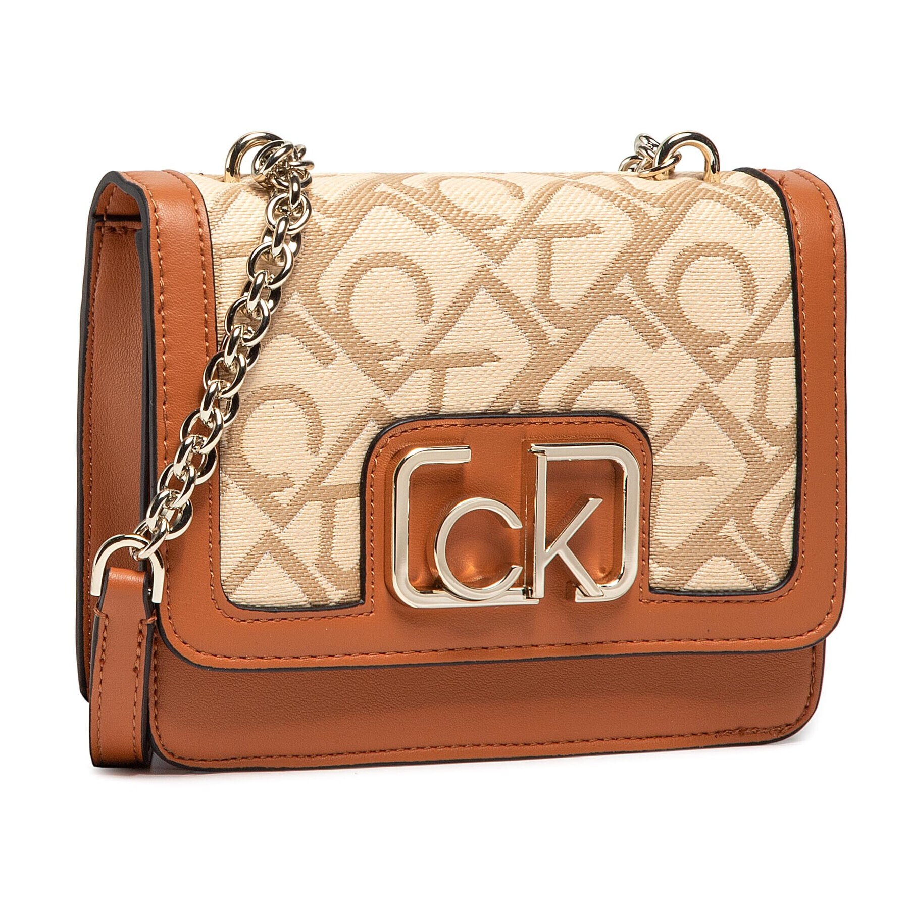 Calvin Klein Geantă Flap Shoulder Bag K60K608072 Maro - Pled.ro