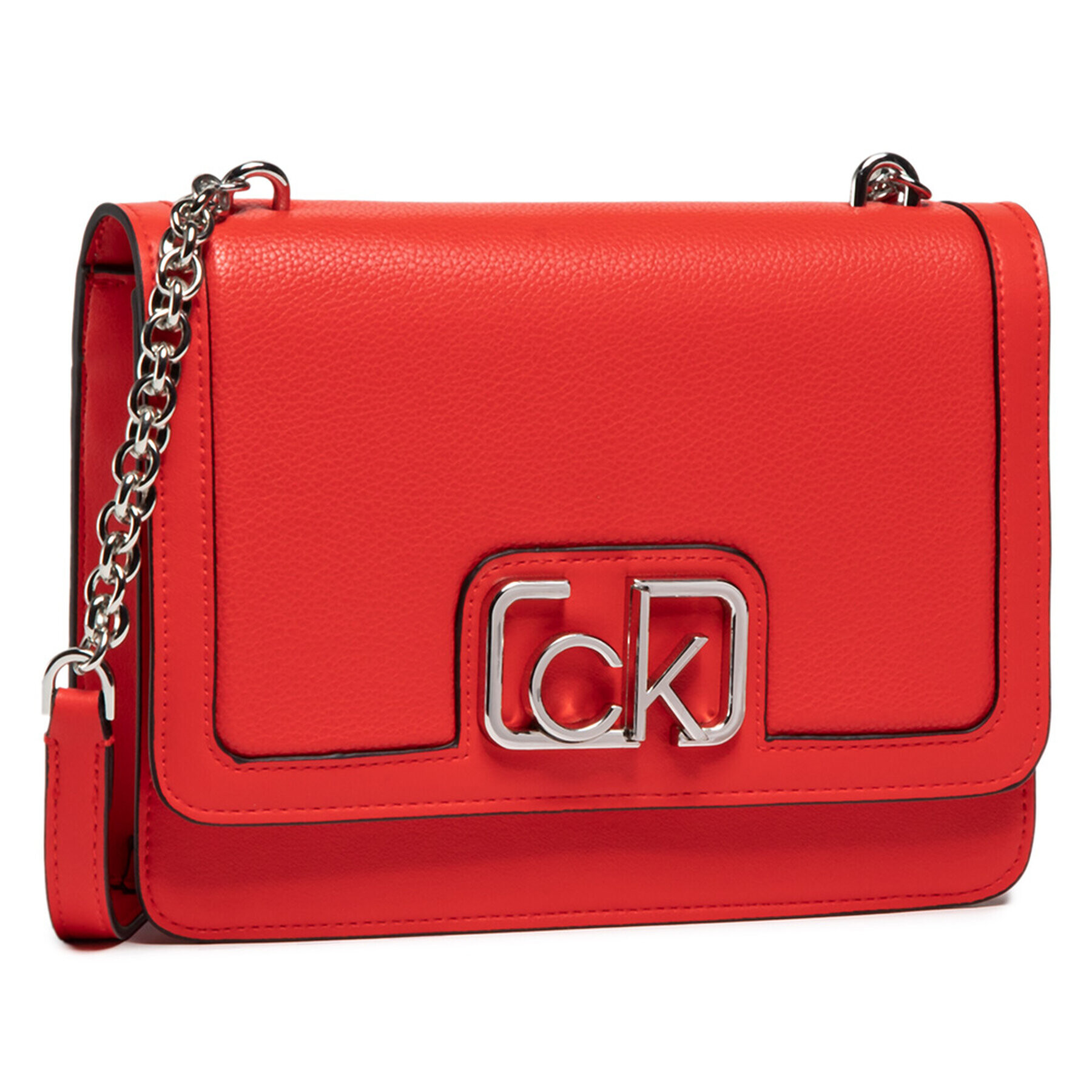 Calvin Klein Geantă Flap Shoulder Bag Md K60K607051 Roșu - Pled.ro