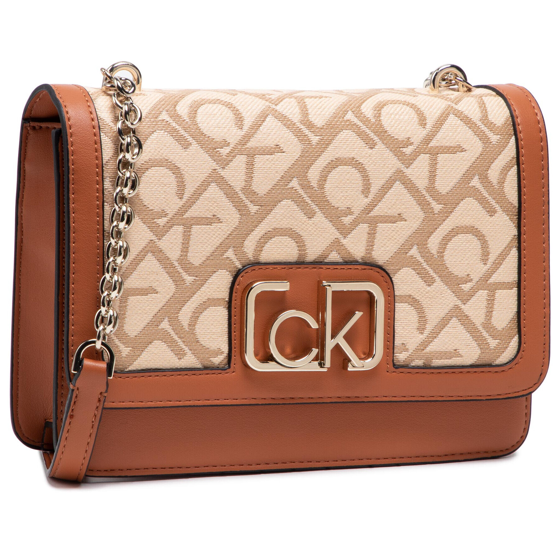 Calvin Klein Geantă Flap Shoulder Bag Md K60K607890 Maro - Pled.ro