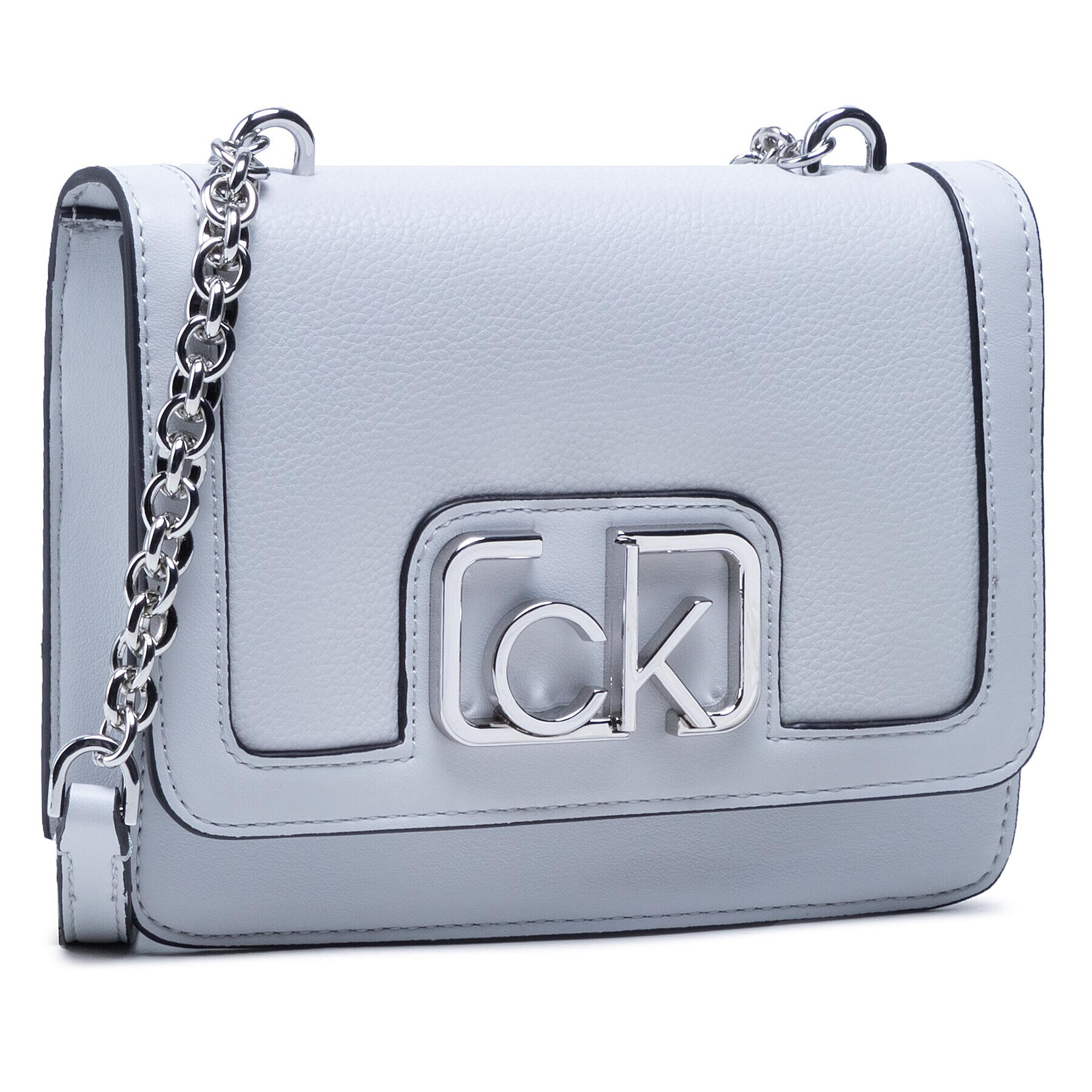 Calvin Klein Geantă Flap Shoulder Bag Sm K60K607891 Alb - Pled.ro