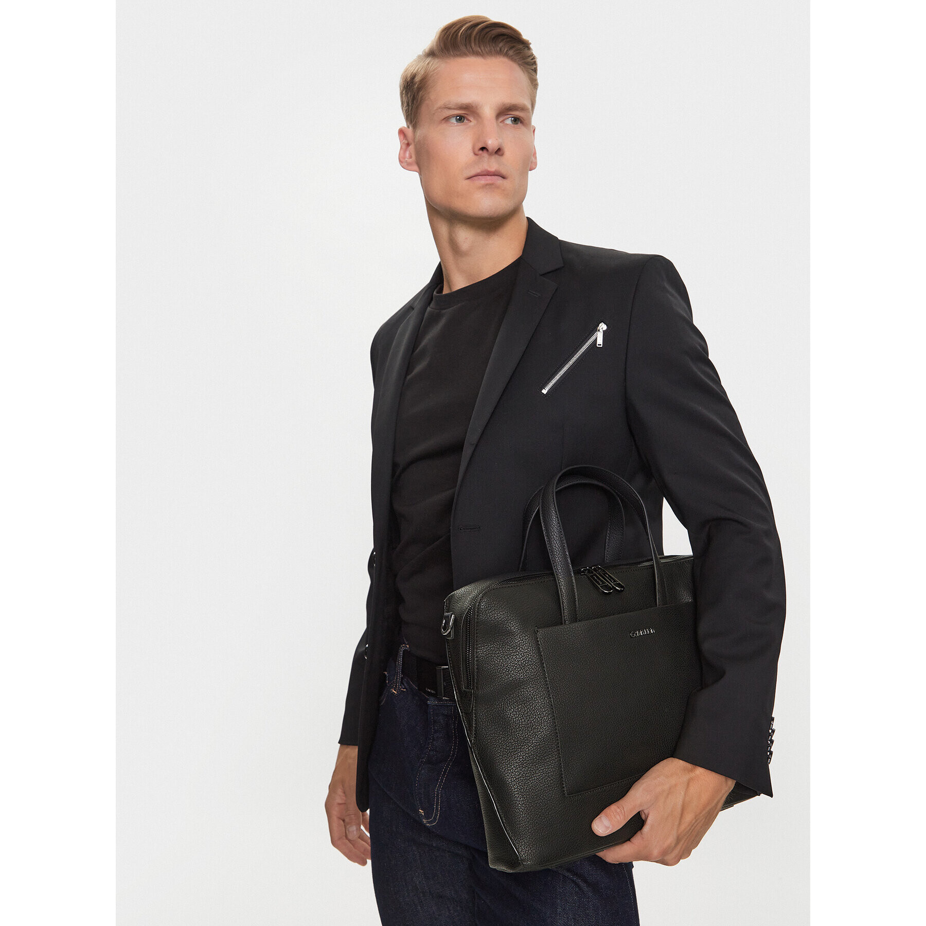 Calvin Klein Geantă pentru laptop Ck Diagonal Laptop Bag K50K510552 Negru - Pled.ro