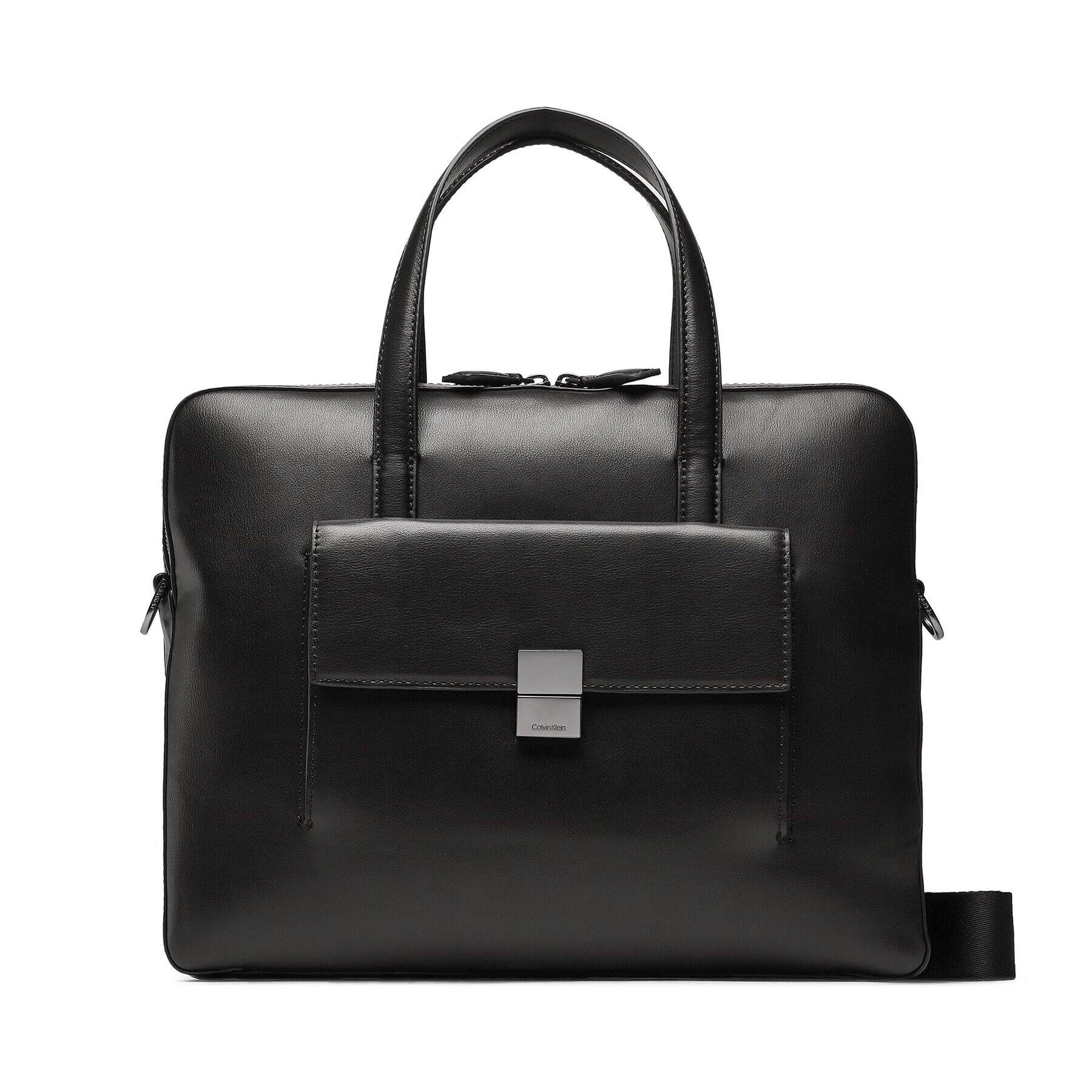 Calvin Klein Geantă pentru laptop Iconic Hardware Laptop Bag K50K510250 Negru - Pled.ro