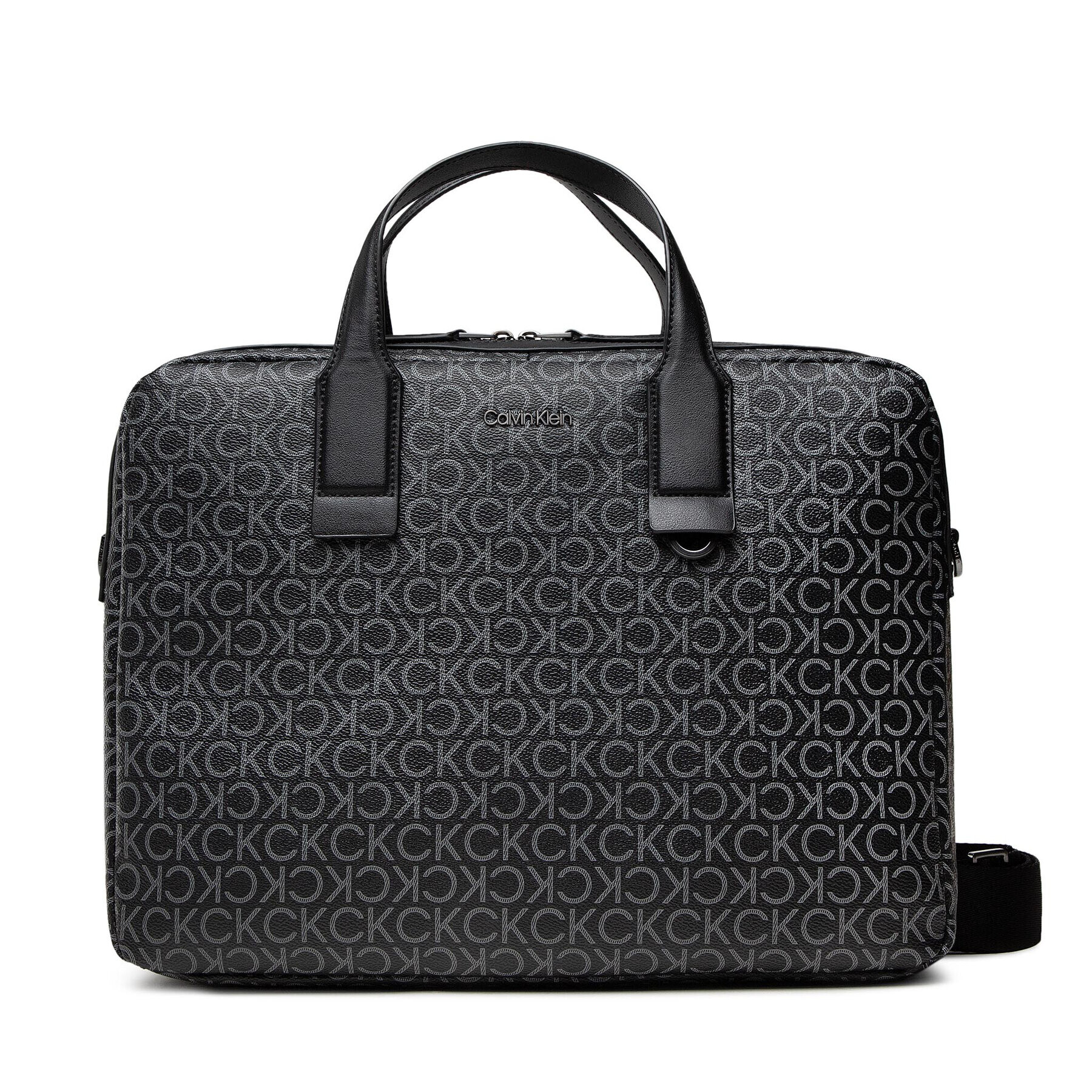 Calvin Klein Geantă pentru laptop Warmth Monogram Laptop Bag K50K507933 Negru - Pled.ro