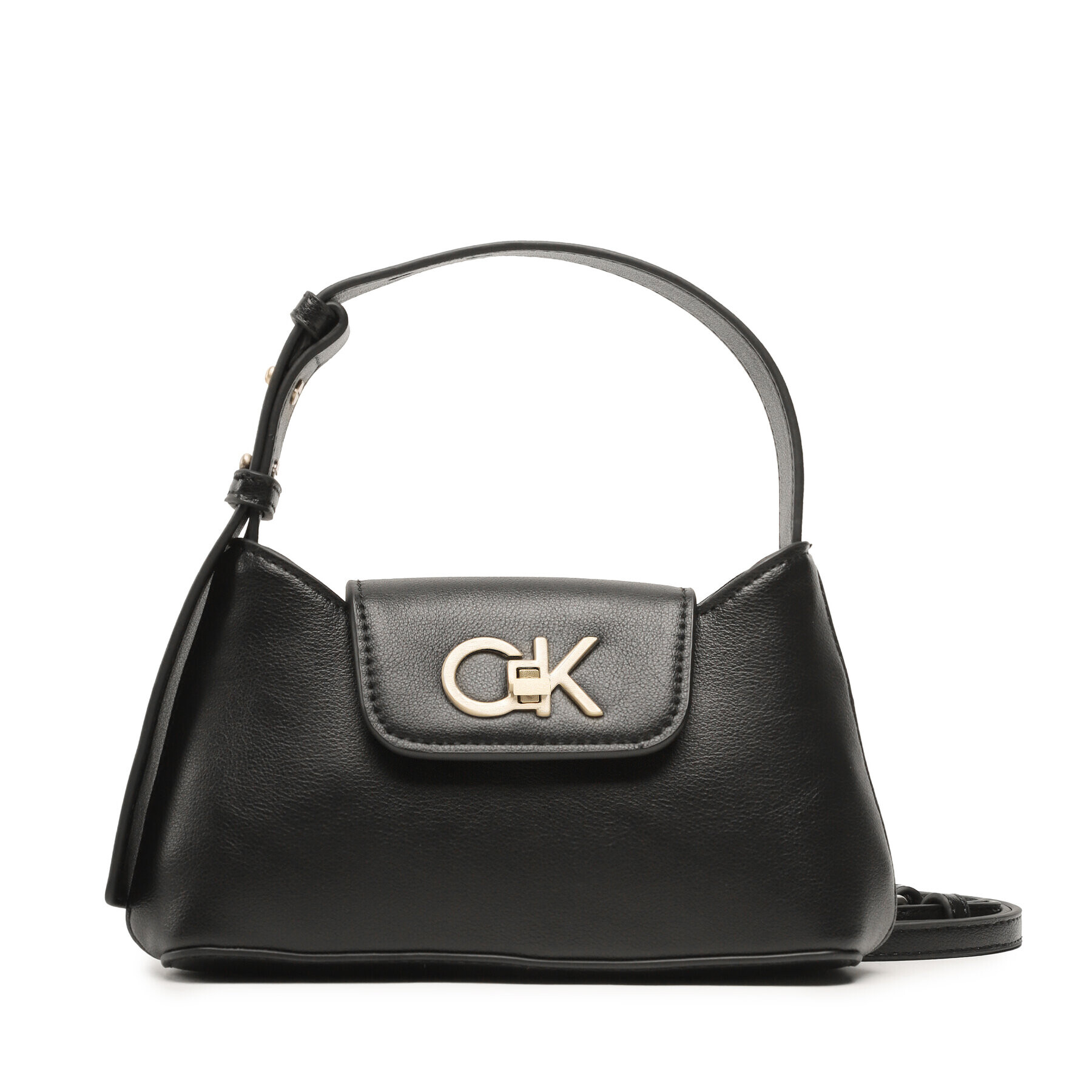 Calvin Klein Geantă Re-Lock Crossbody W/Flap Sm K60K610770 Negru - Pled.ro