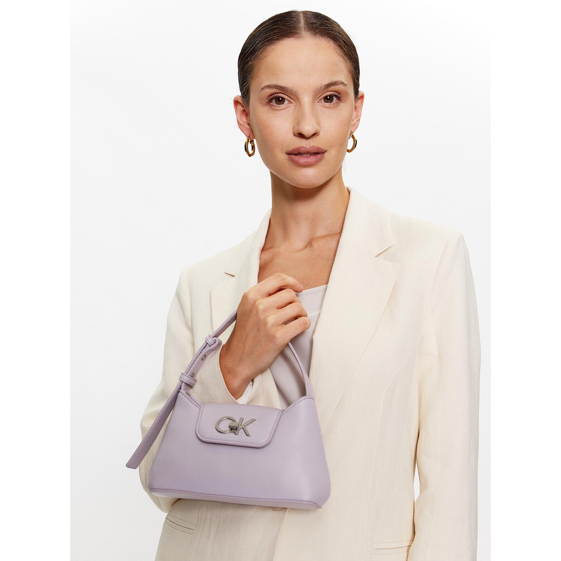 Calvin Klein Geantă Re-Lock Crossbody W/Flap Sm K60K610770 Violet - Pled.ro