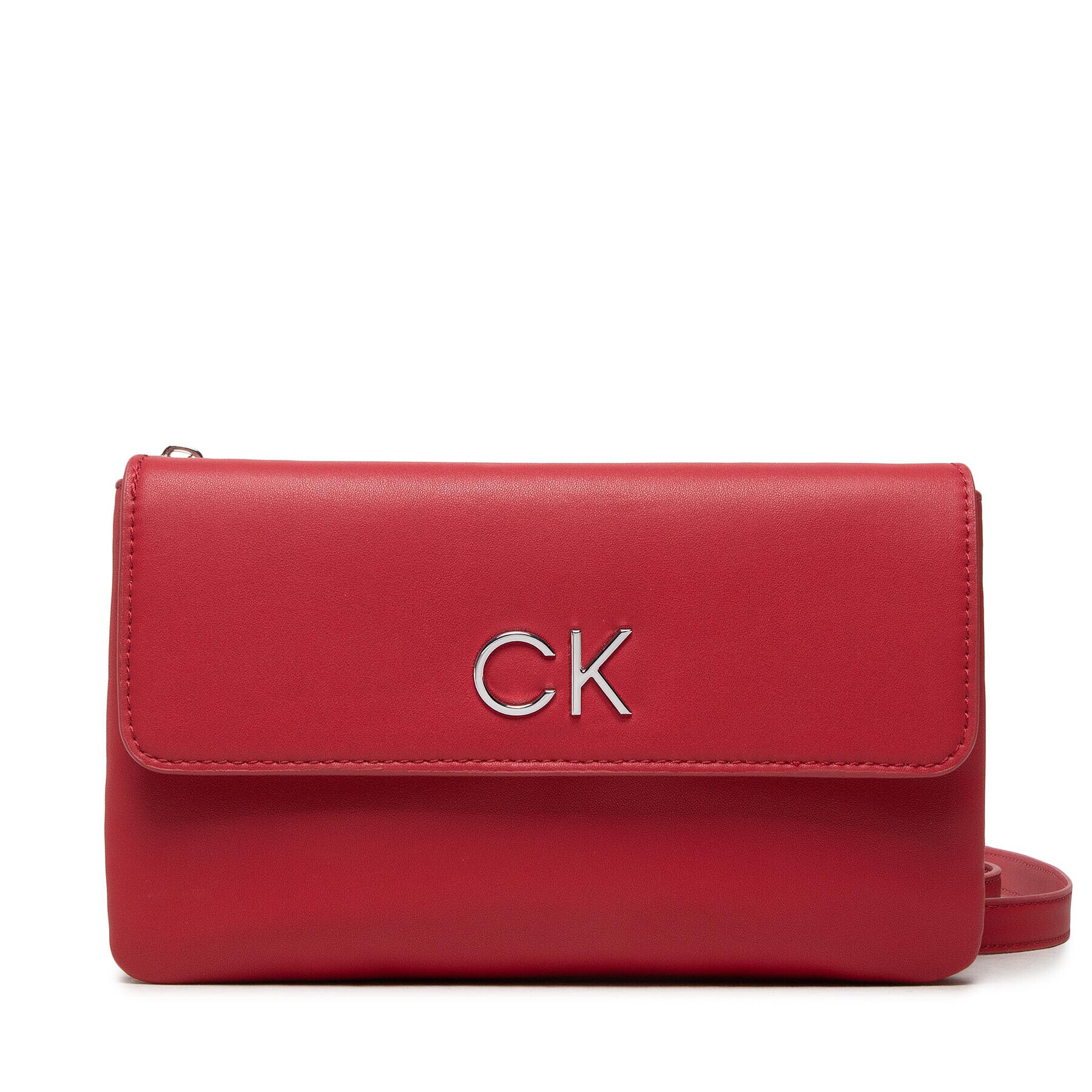 Calvin Klein Geantă Re-Lock Dbl Xbody W/Flap K60K609620 Roșu - Pled.ro