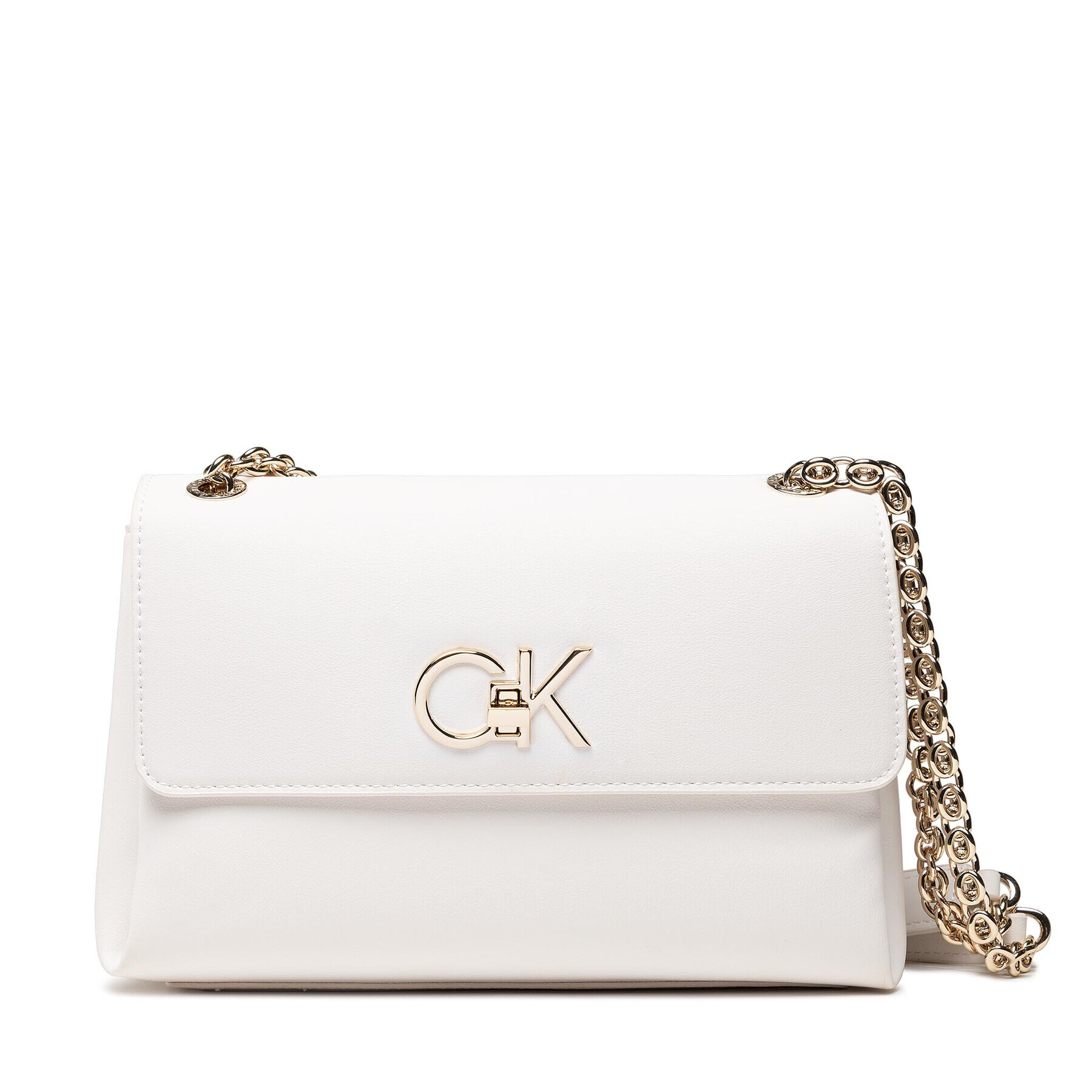 Calvin Klein Geantă Re-Lock Ew Conv Xbody K60K608983 Alb - Pled.ro