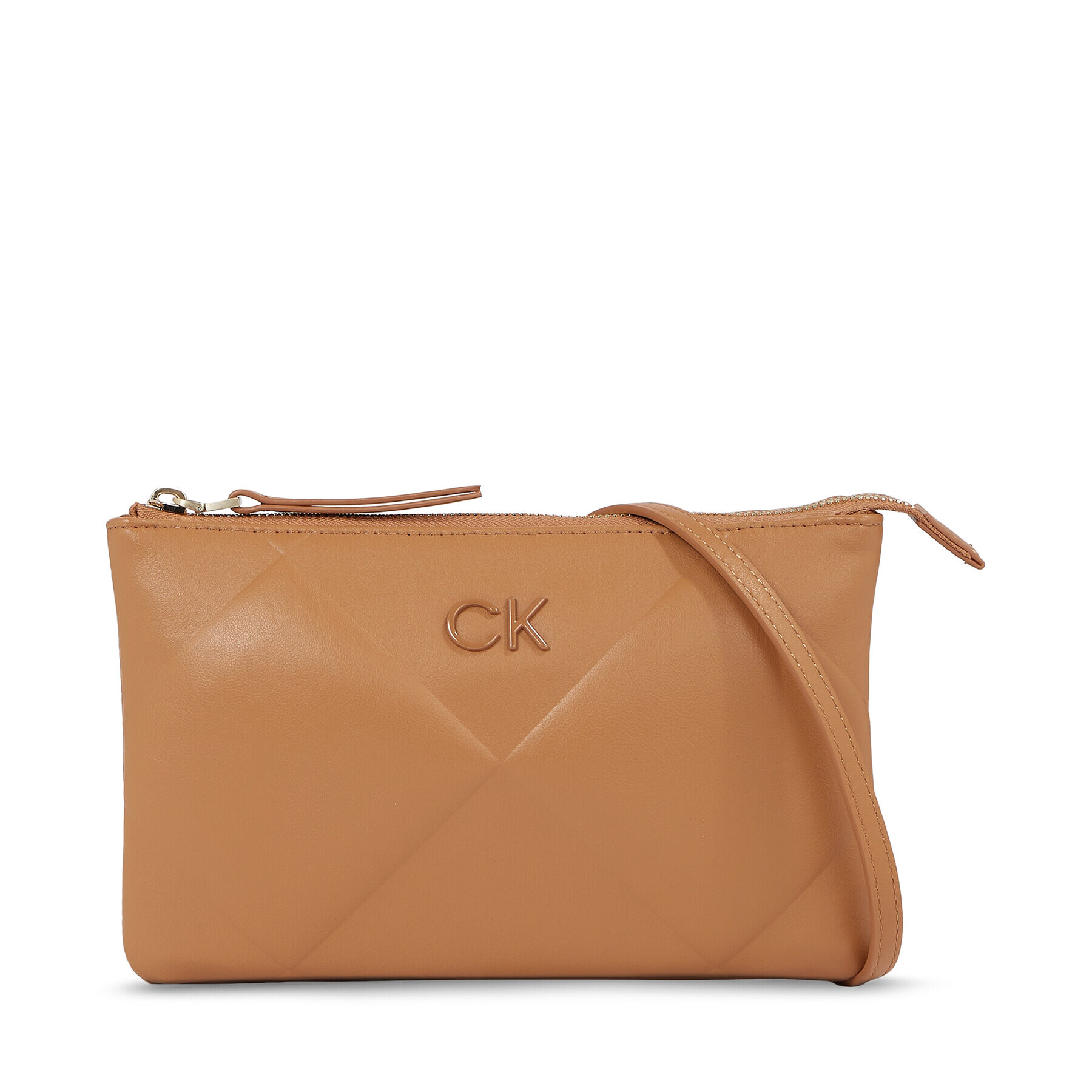 Calvin Klein Geantă Re-Lock Quilt Crossbody K60K611042 Maro - Pled.ro