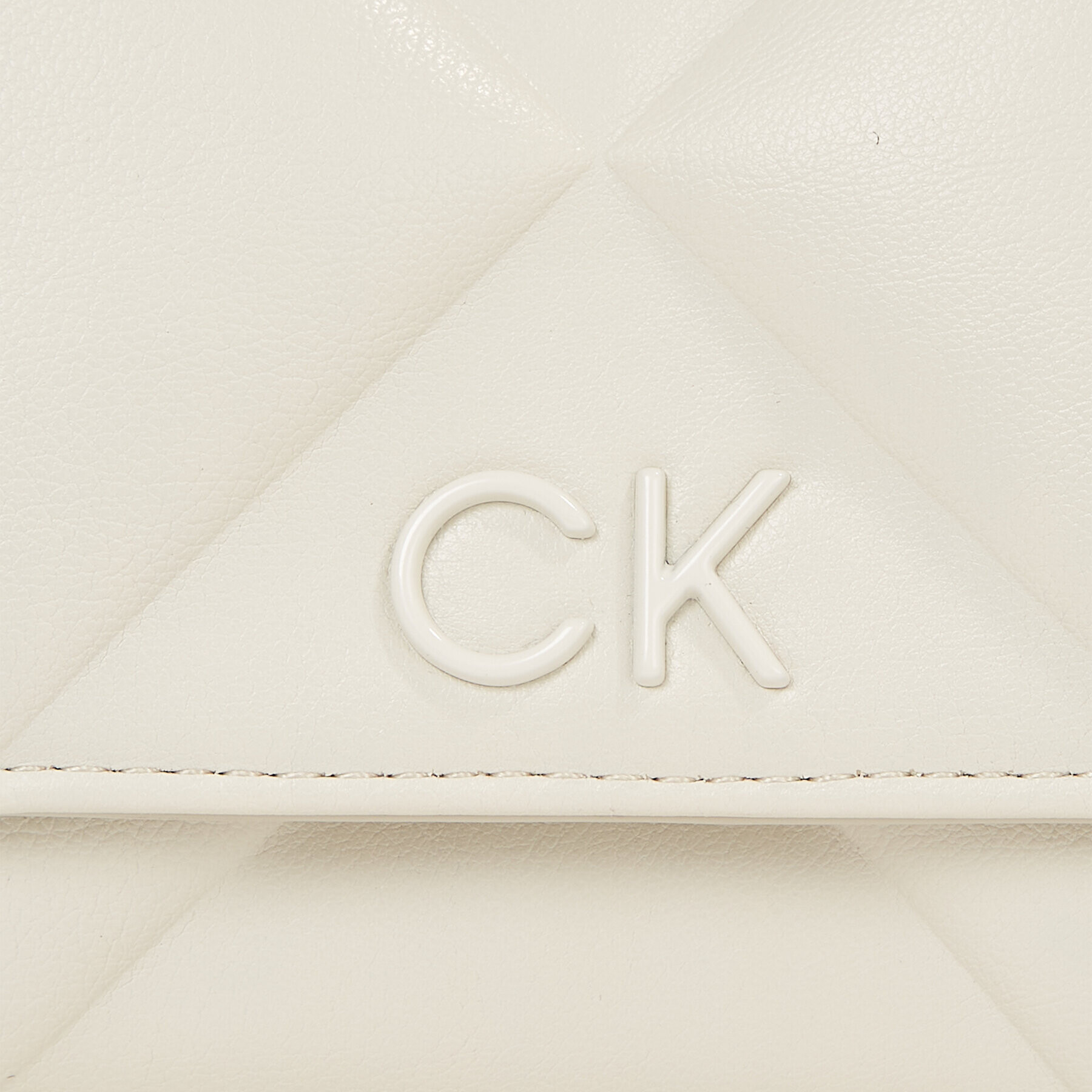 Calvin Klein Geantă Re-Lock Quilt Mini Bag K60K611086 Écru - Pled.ro