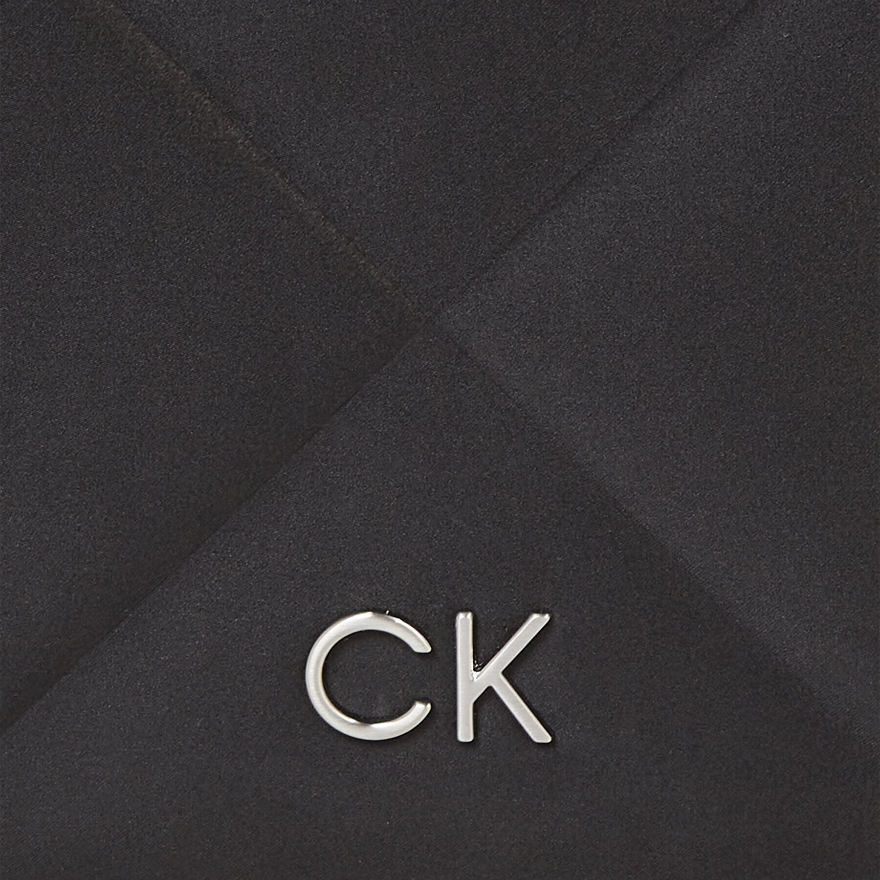 Calvin Klein Geantă Re-Lock Quilt Shoulder Bag-Satin K60K611300 Negru - Pled.ro