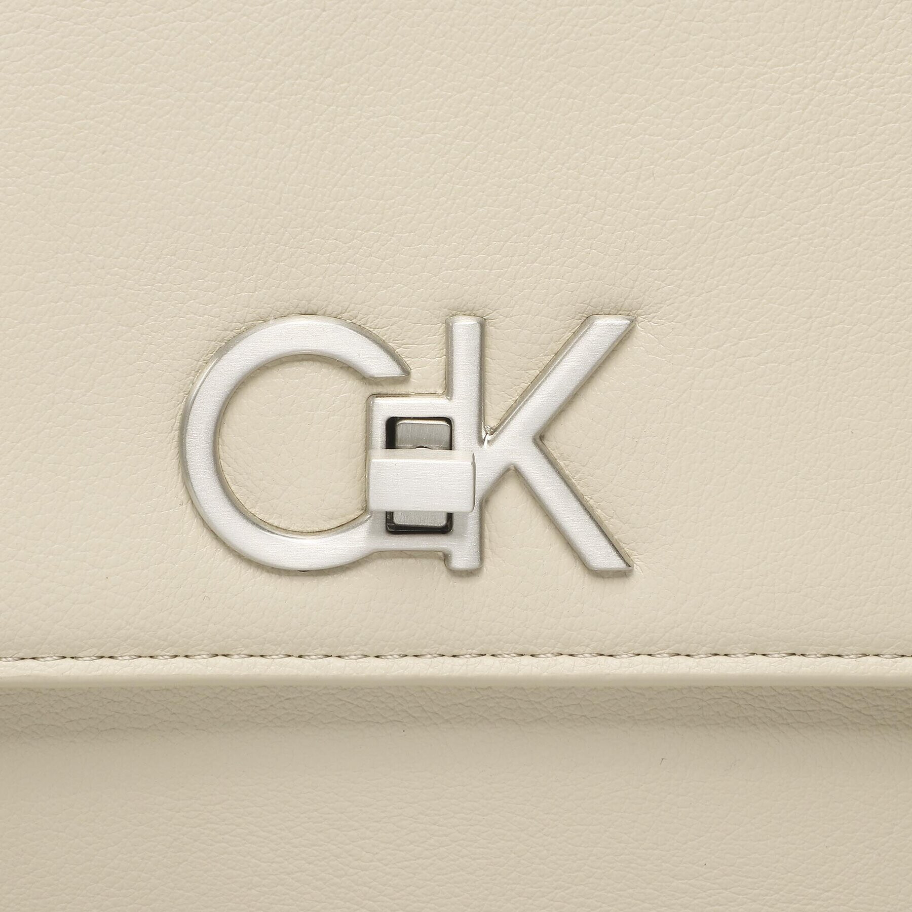 Calvin Klein Geantă Re-Lock Tote Md K60K610773 Bej - Pled.ro