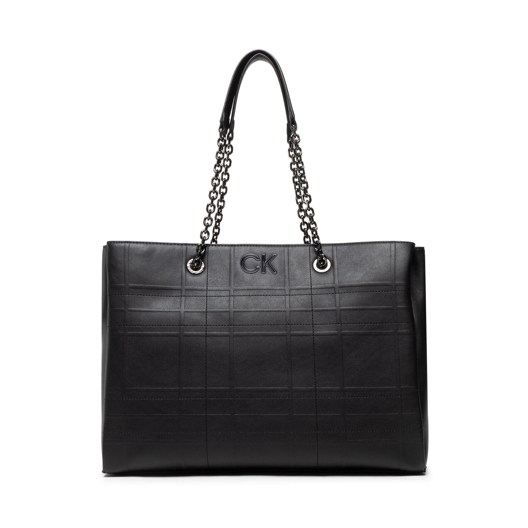 Calvin Klein Geantă Re-Lock Tote Quilt K60K609689 Negru - Pled.ro