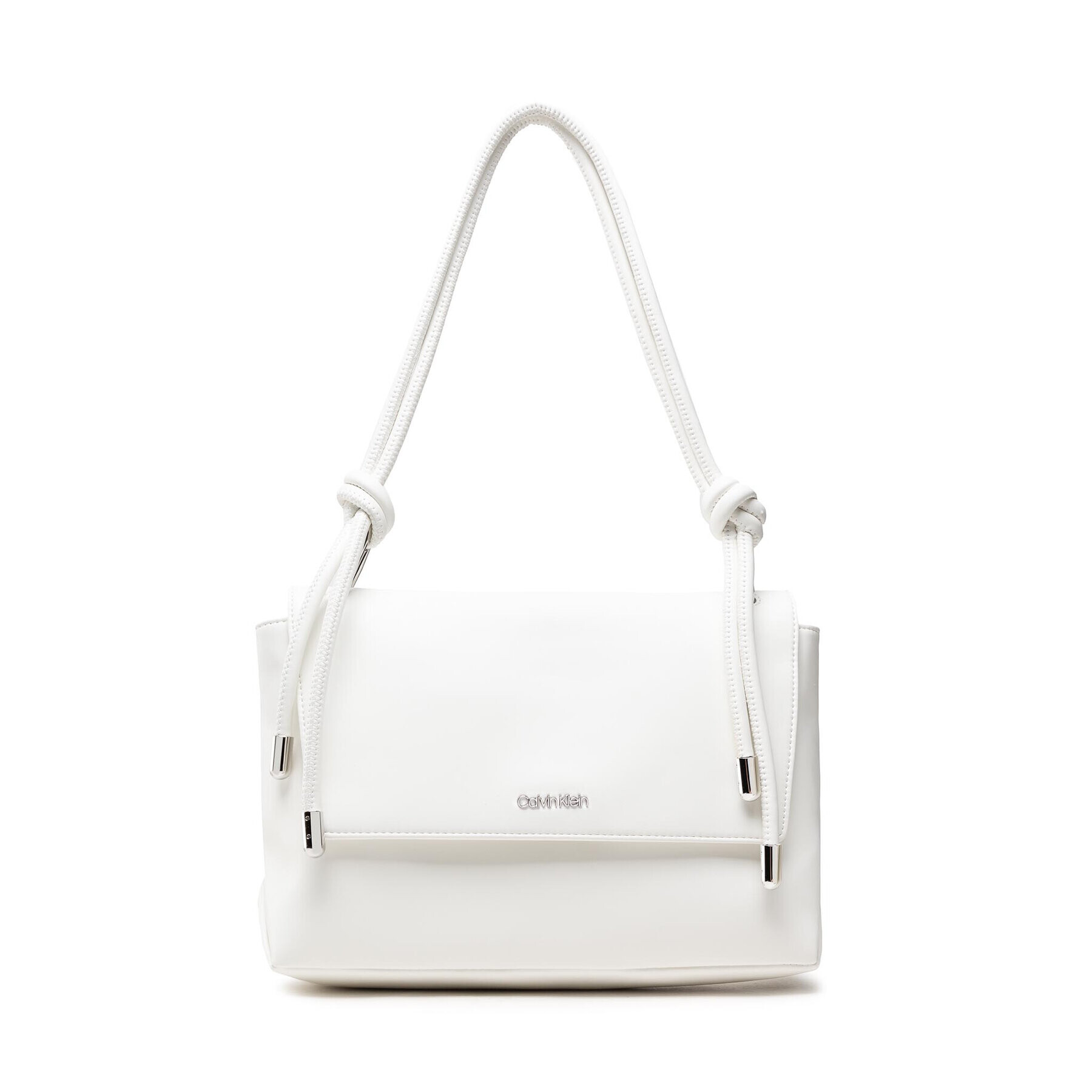 Calvin Klein Geantă Roped Shoulder Bag K60K609004 Alb - Pled.ro