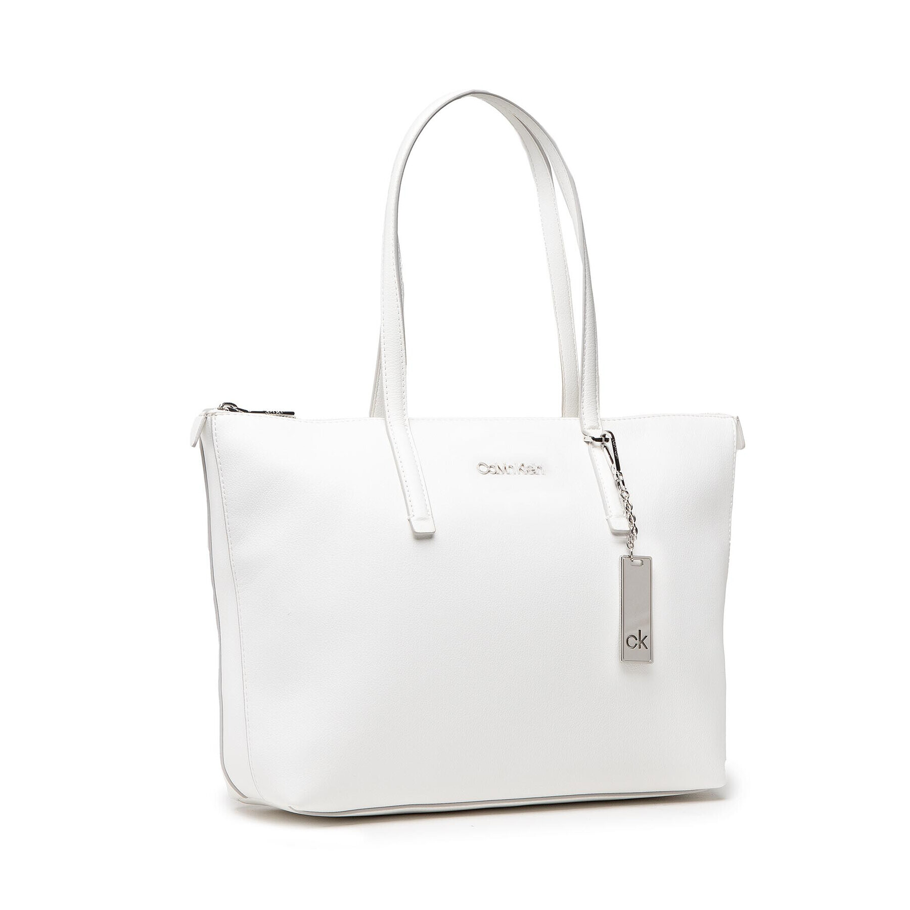 Calvin Klein Geantă Shopper Md K60K608283 Alb - Pled.ro