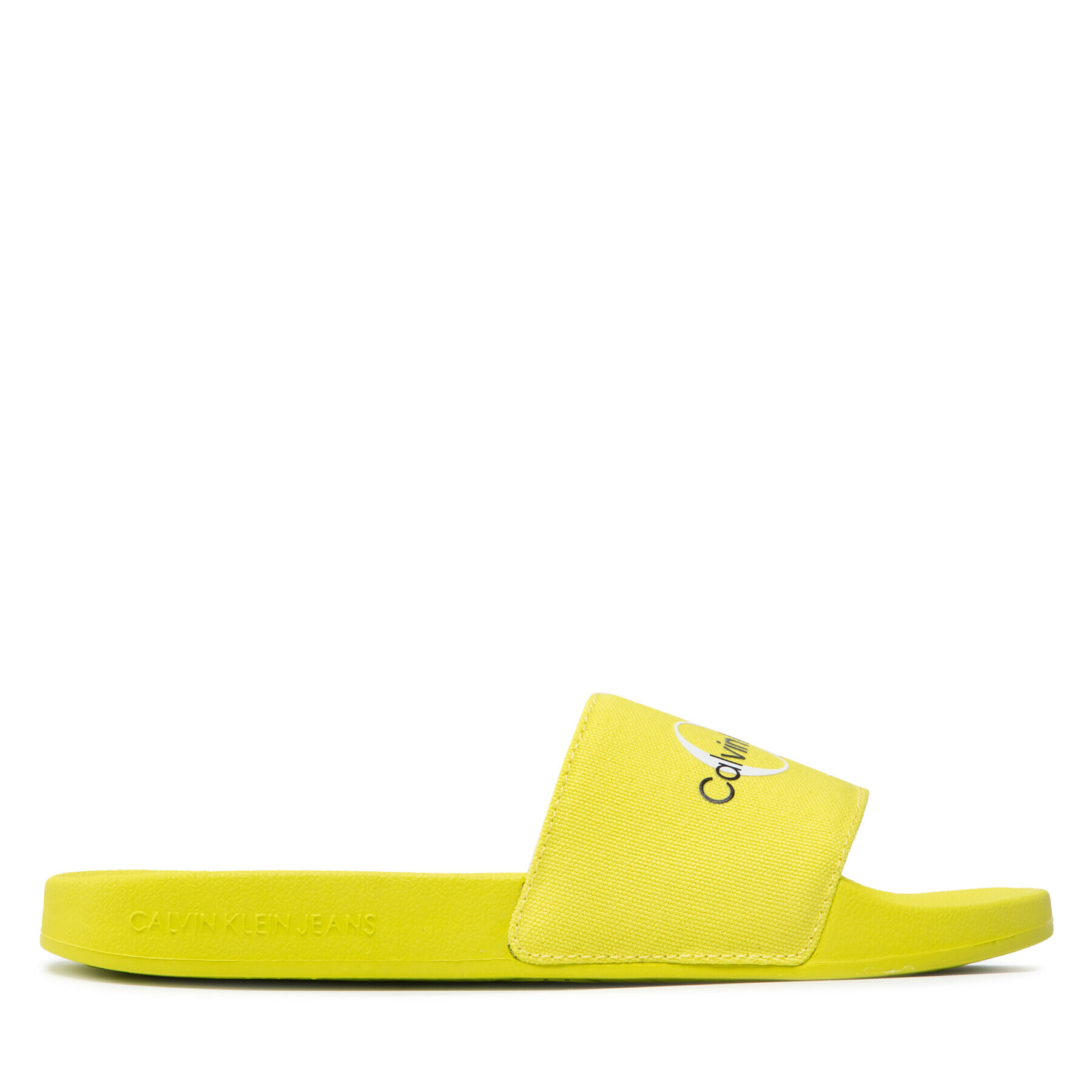 Calvin Klein Jeans Șlapi Slide Monogram Co YW0YW00103 Verde - Pled.ro