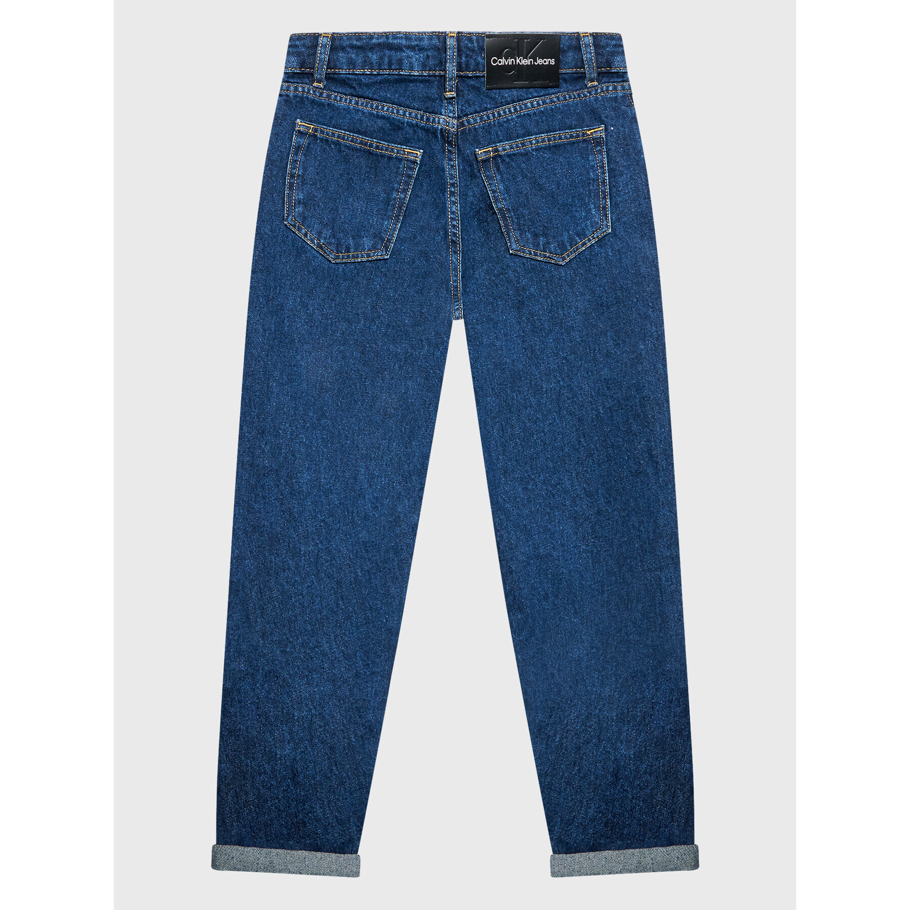 Calvin Klein Jeans Blugi Barrel IG0IG01691 Bleumarin Relaxed Fit - Pled.ro