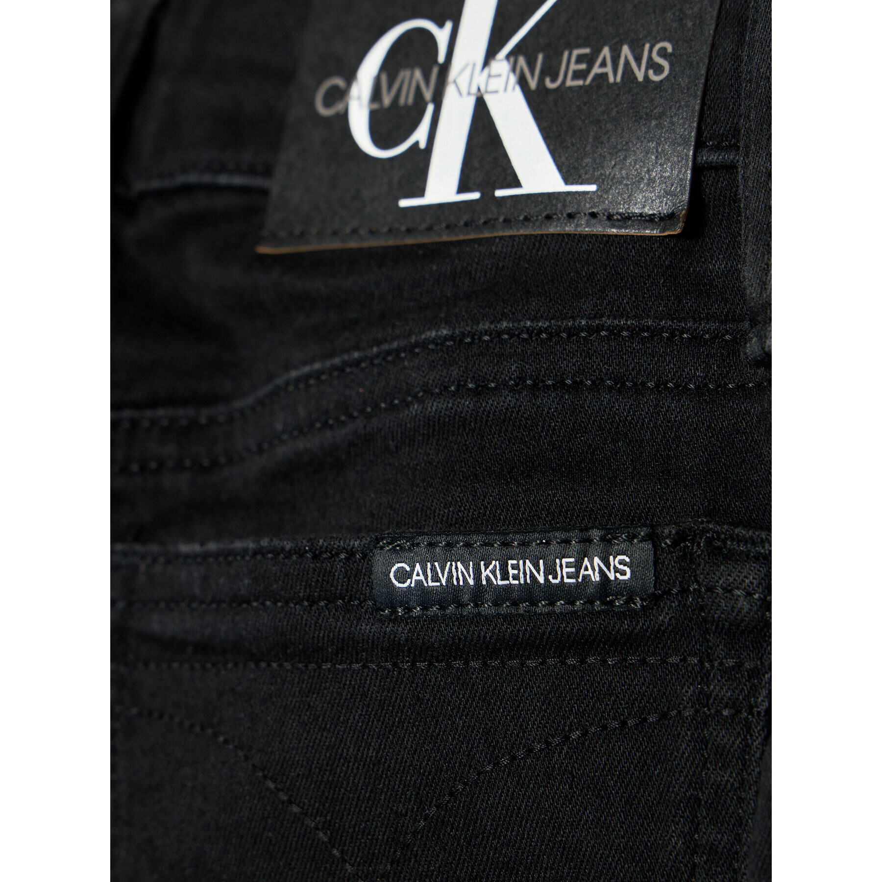 Calvin Klein Jeans Blugi Clean Black Strech IG0IG01206 Negru Skinny Fit - Pled.ro