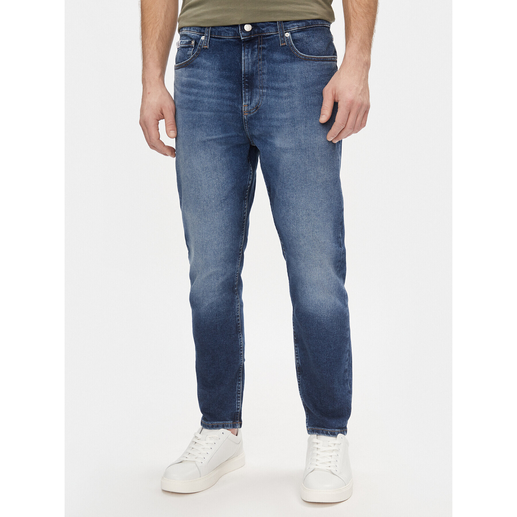 Calvin Klein Jeans Blugi Dad Jean J30J324187 Bleumarin Slim Fit - Pled.ro