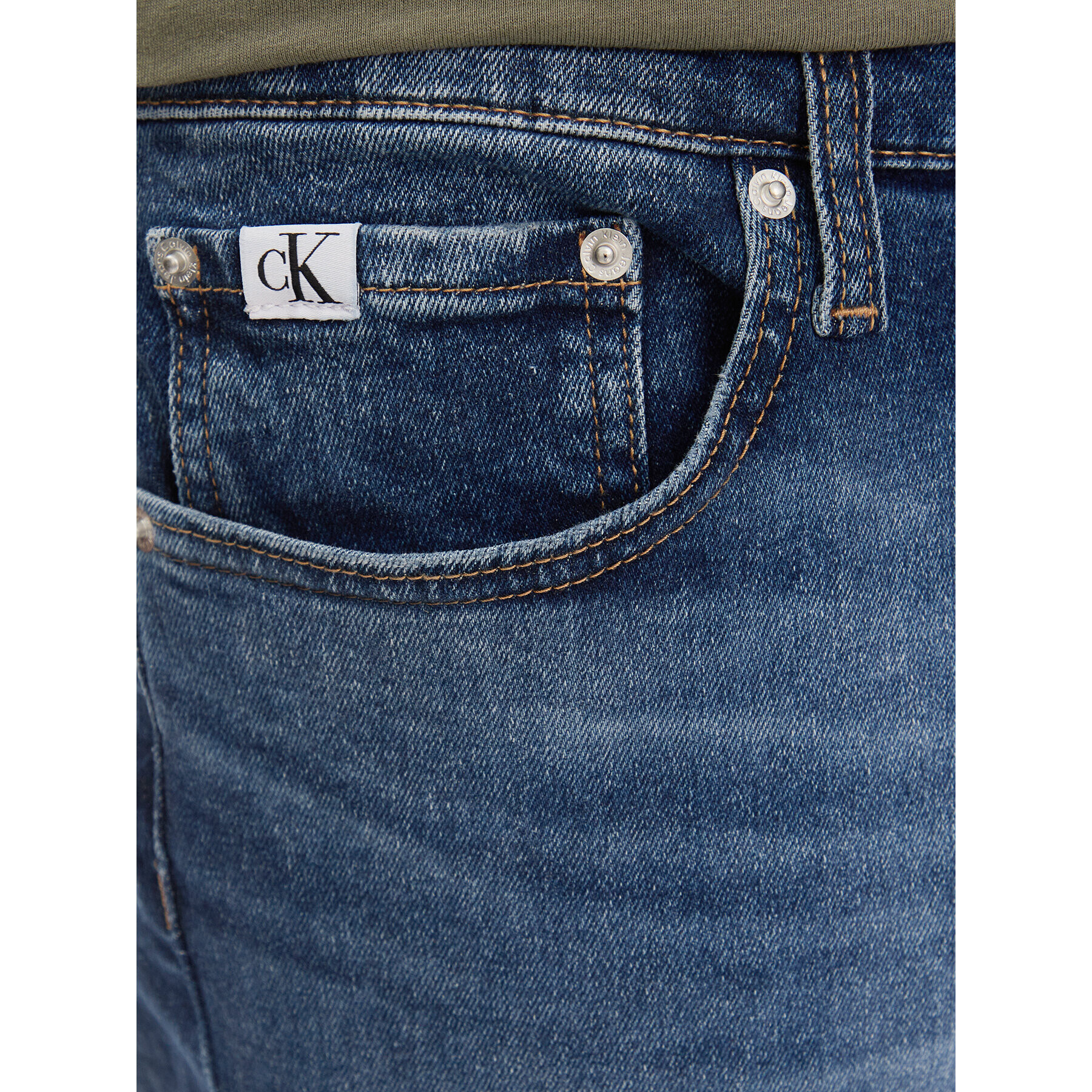 Calvin Klein Jeans Blugi Dad Jean J30J324187 Bleumarin Slim Fit - Pled.ro