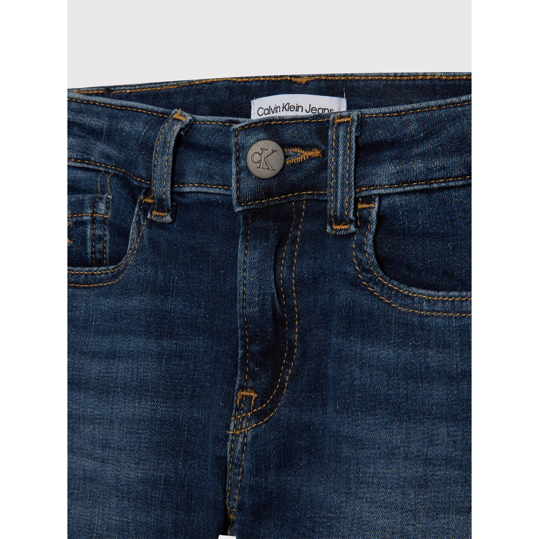 Calvin Klein Jeans Blugi Ess IB0IB01073 Bleumarin Skinny Fit - Pled.ro