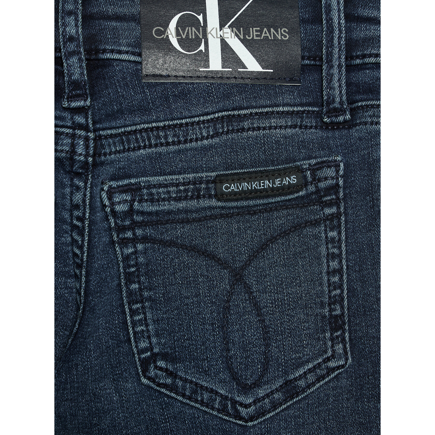 Calvin Klein Jeans Blugi Essential IG0IG00842 Bleumarin Skinny Fit - Pled.ro