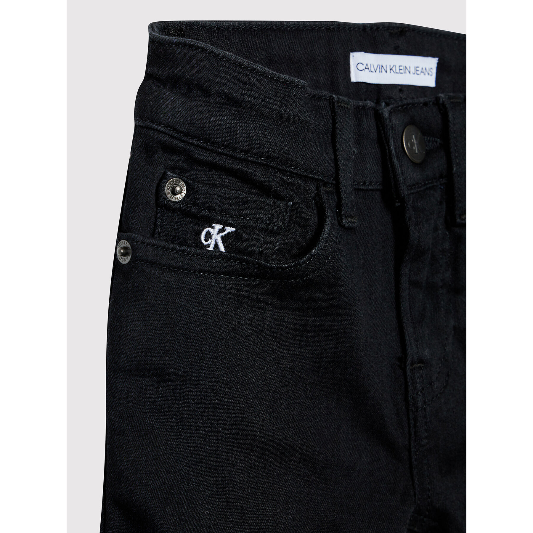 Calvin Klein Jeans Blugi IB0IB00766 Negru Skinny Fit - Pled.ro