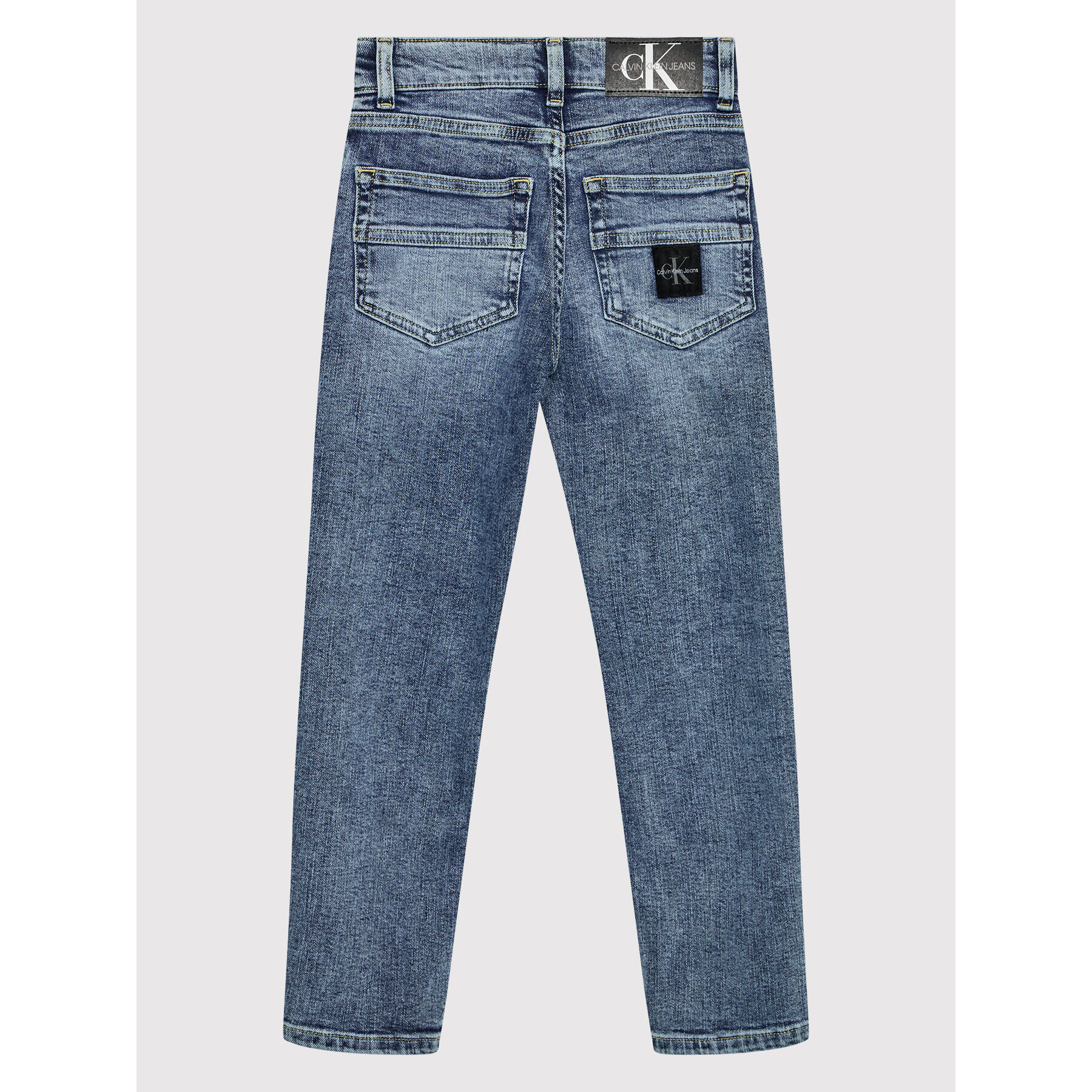 Calvin Klein Jeans Blugi IB0IB01075 Albastru Regular Fit - Pled.ro