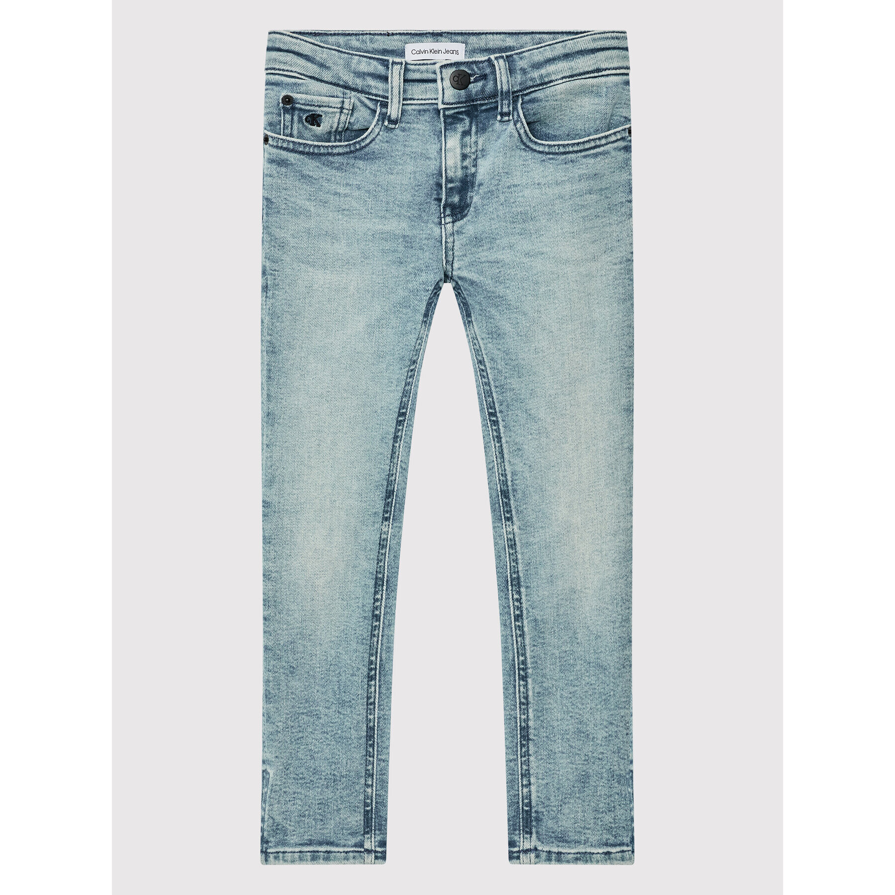 Calvin Klein Jeans Blugi IB0IB01201 Albastru Slim Fit - Pled.ro