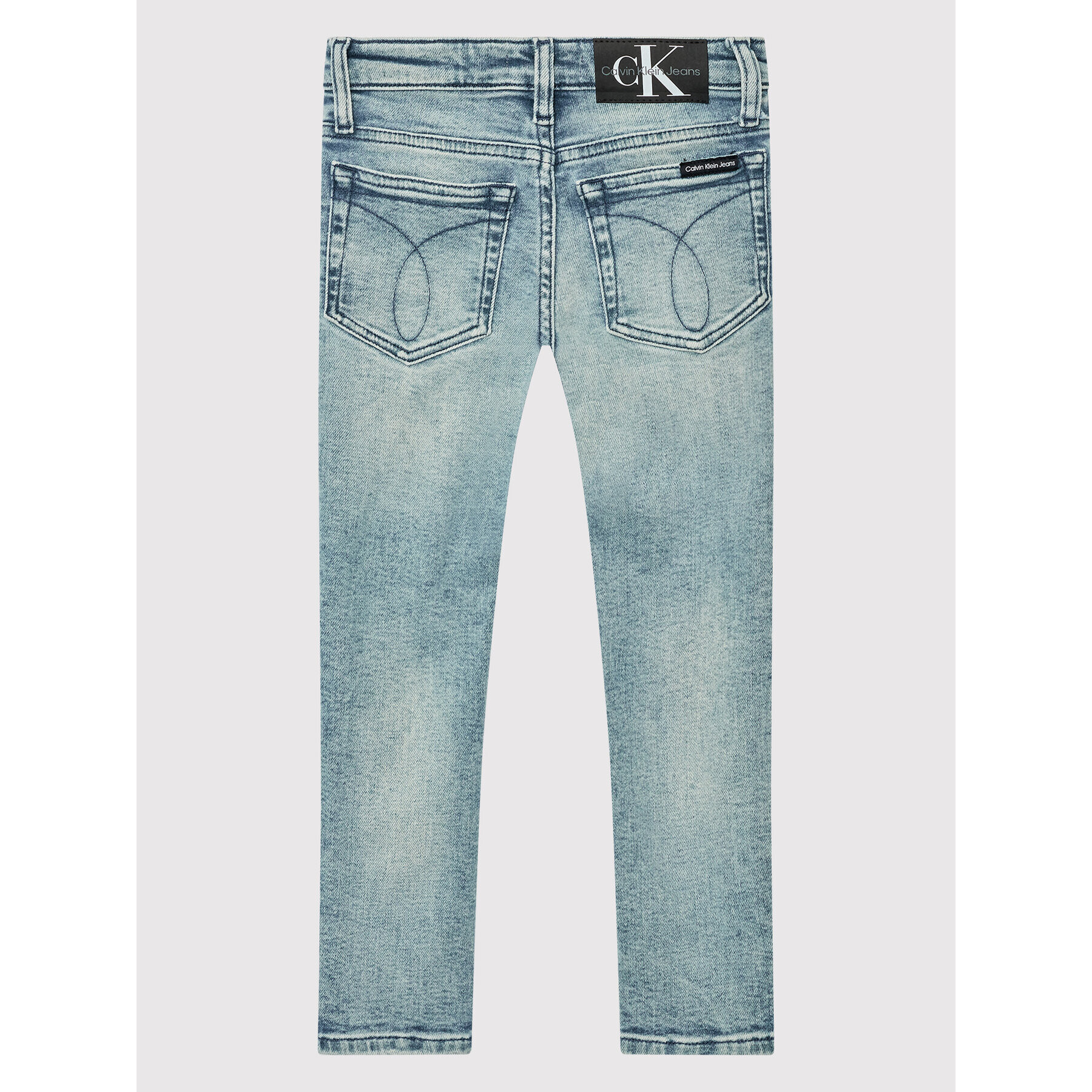 Calvin Klein Jeans Blugi IB0IB01201 Albastru Slim Fit - Pled.ro