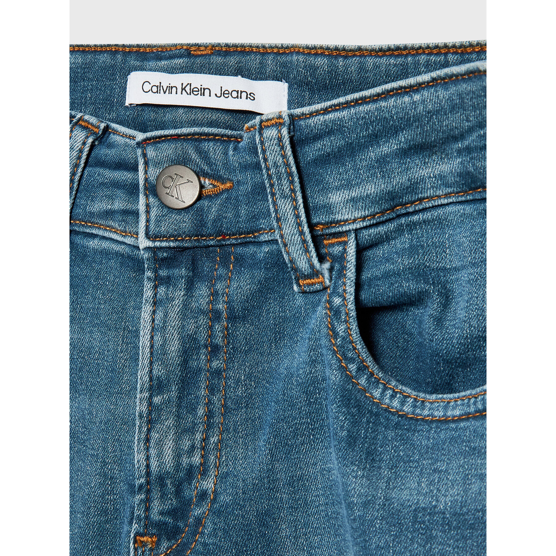 Calvin Klein Jeans Blugi IB0IB01260 Albastru Regular Fit - Pled.ro