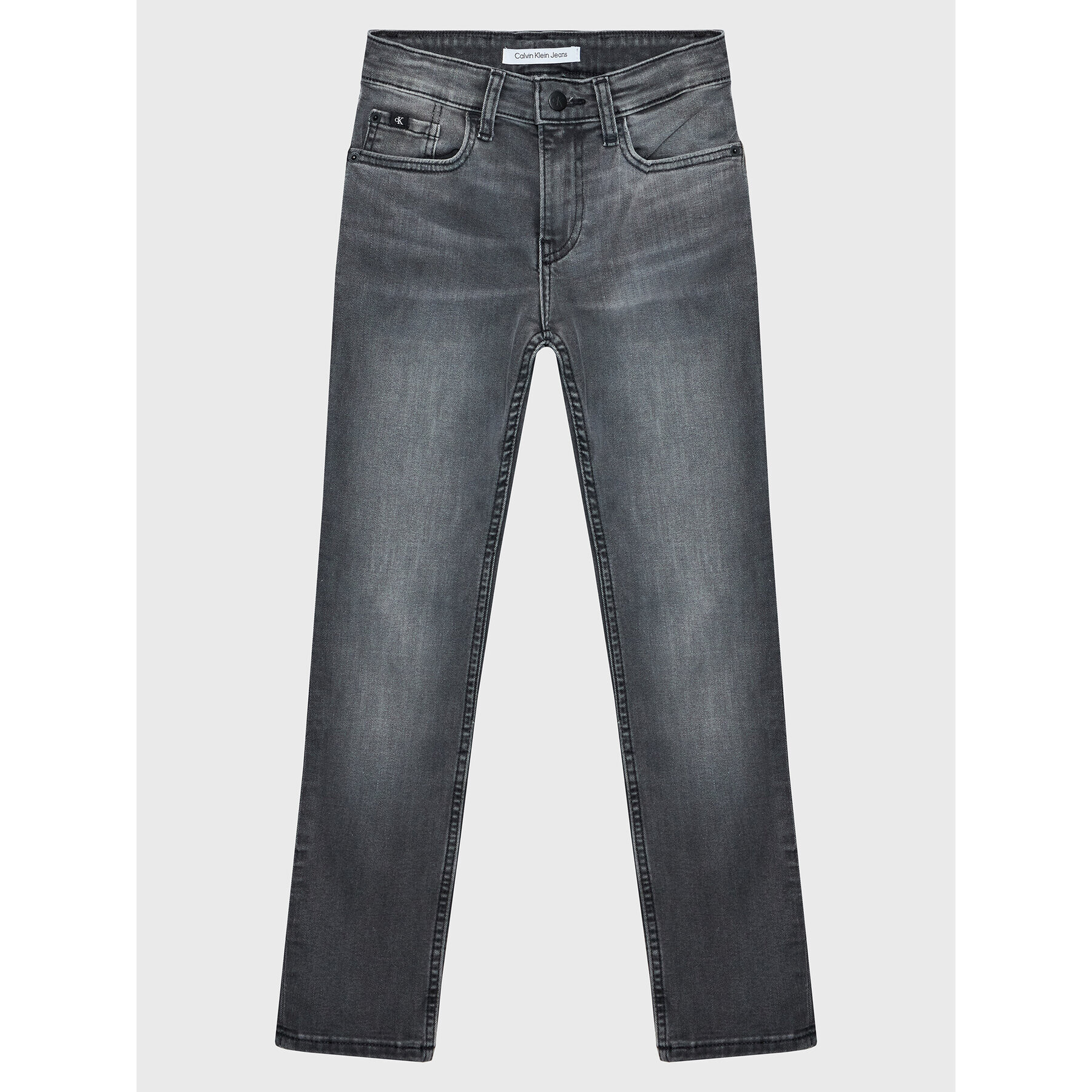 Calvin Klein Jeans Blugi IB0IB01263 Gri Slim Fit - Pled.ro