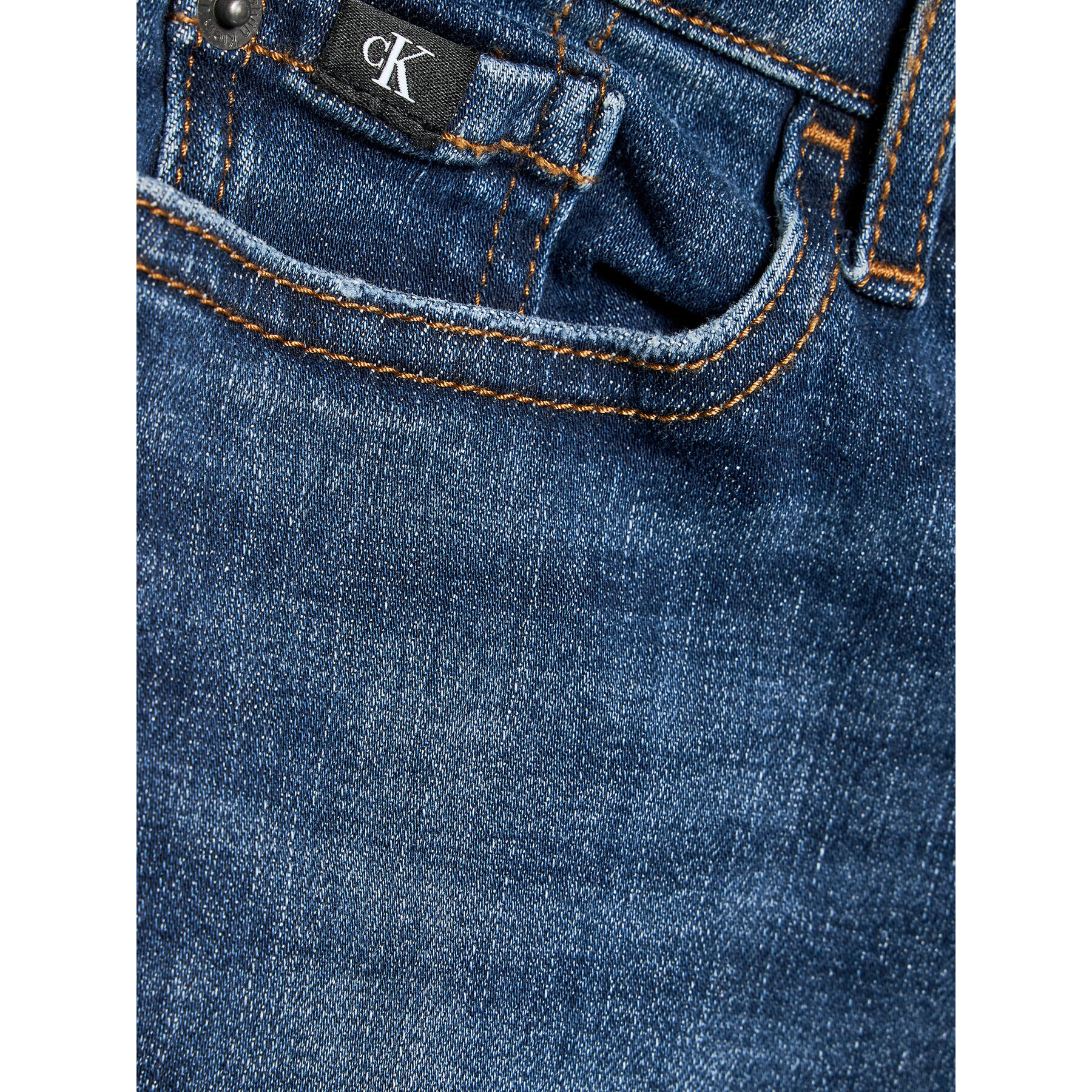 Calvin Klein Jeans Blugi IB0IB01376 Albastru Slim Fit - Pled.ro